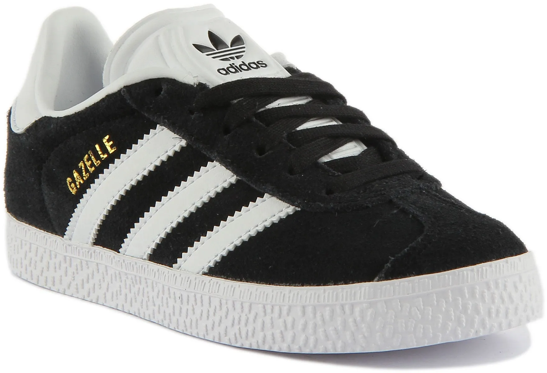 Adidas Gazelle C In Black White For Kids Shoes Adidas