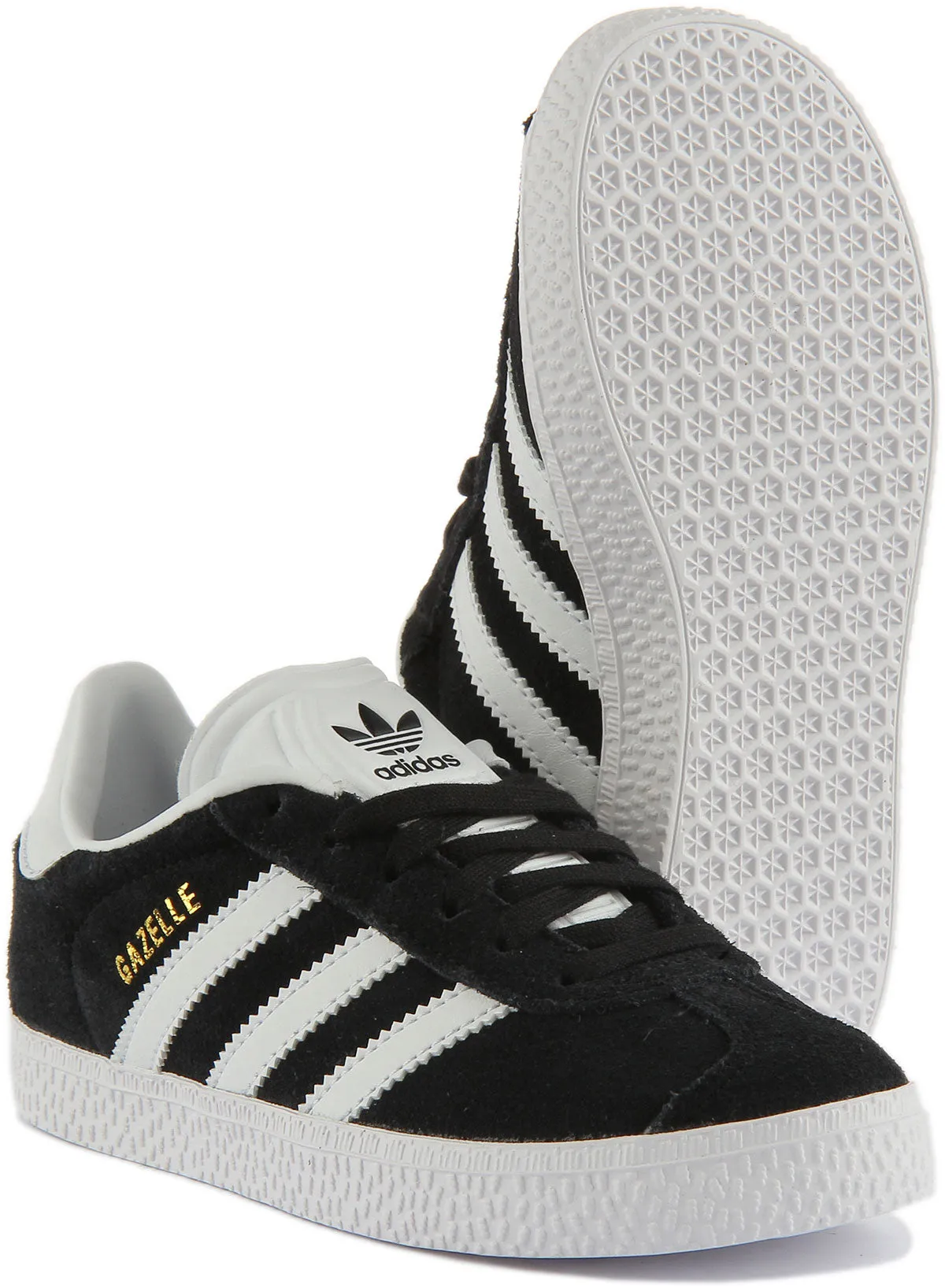 Adidas Gazelle C In Black White For Kids Shoes Adidas