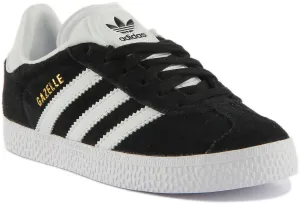 Adidas Gazelle C In Black White For Kids Shoes Adidas