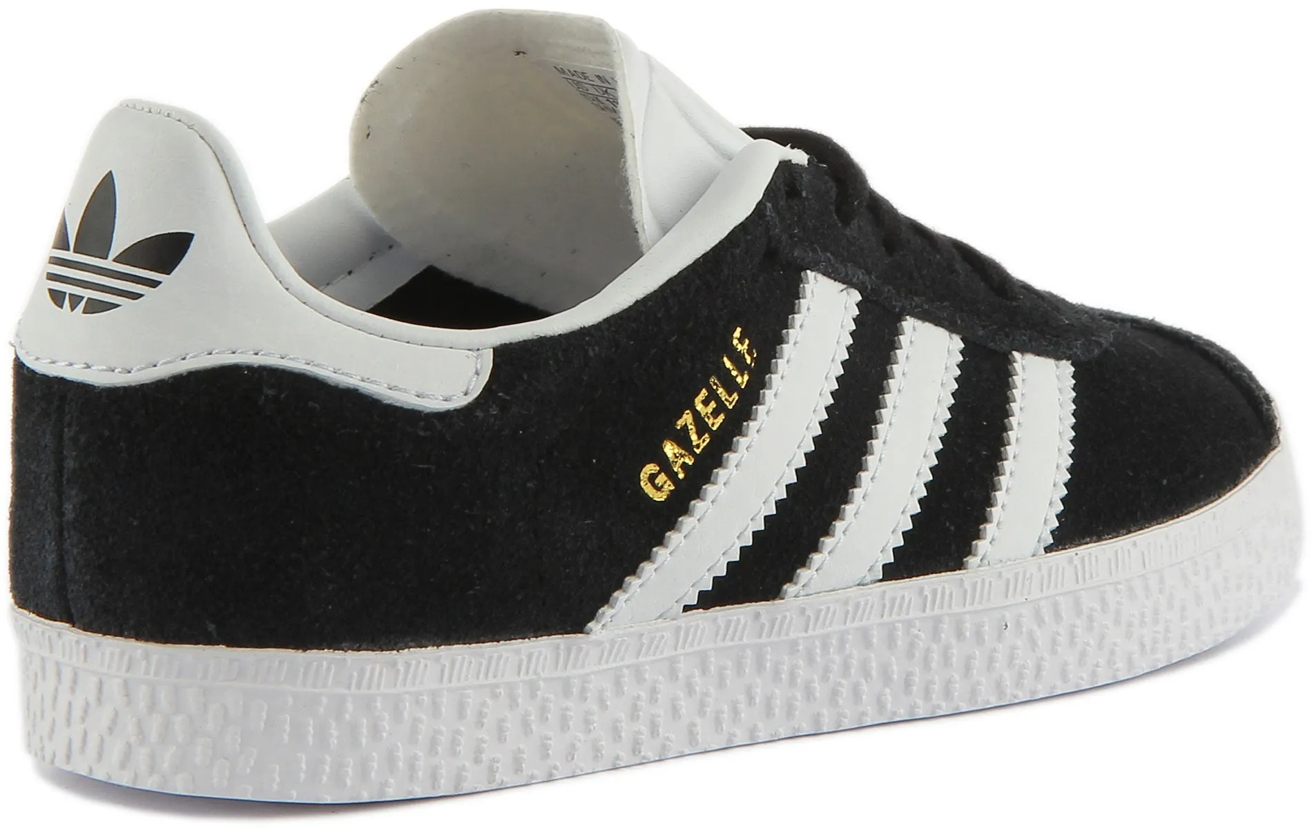 Adidas Gazelle C In Black White For Kids Shoes Adidas