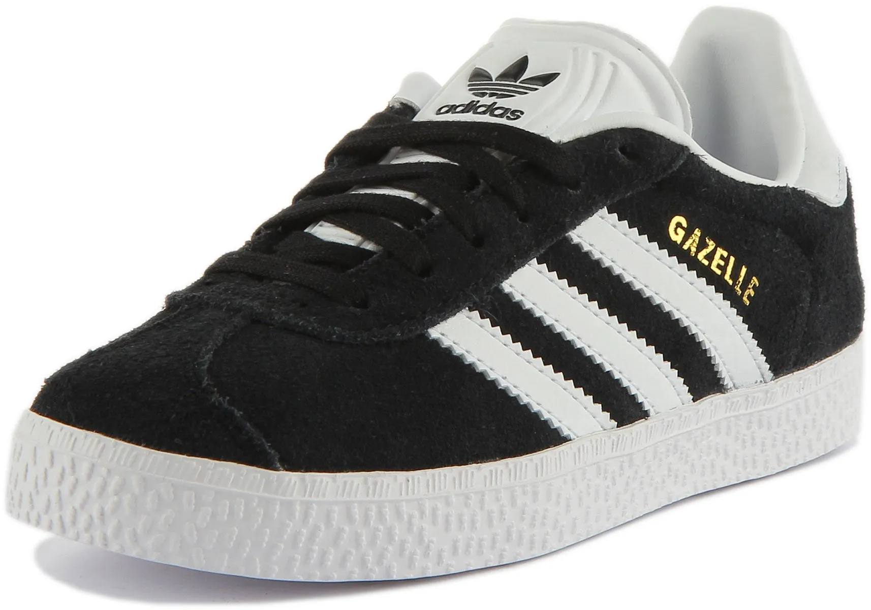 Adidas Gazelle C In Black White For Kids Shoes Adidas