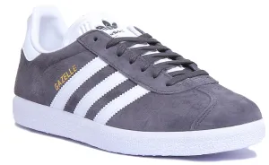 Adidas Gazelle Suede Trainers In Grey White Shoes Adidas