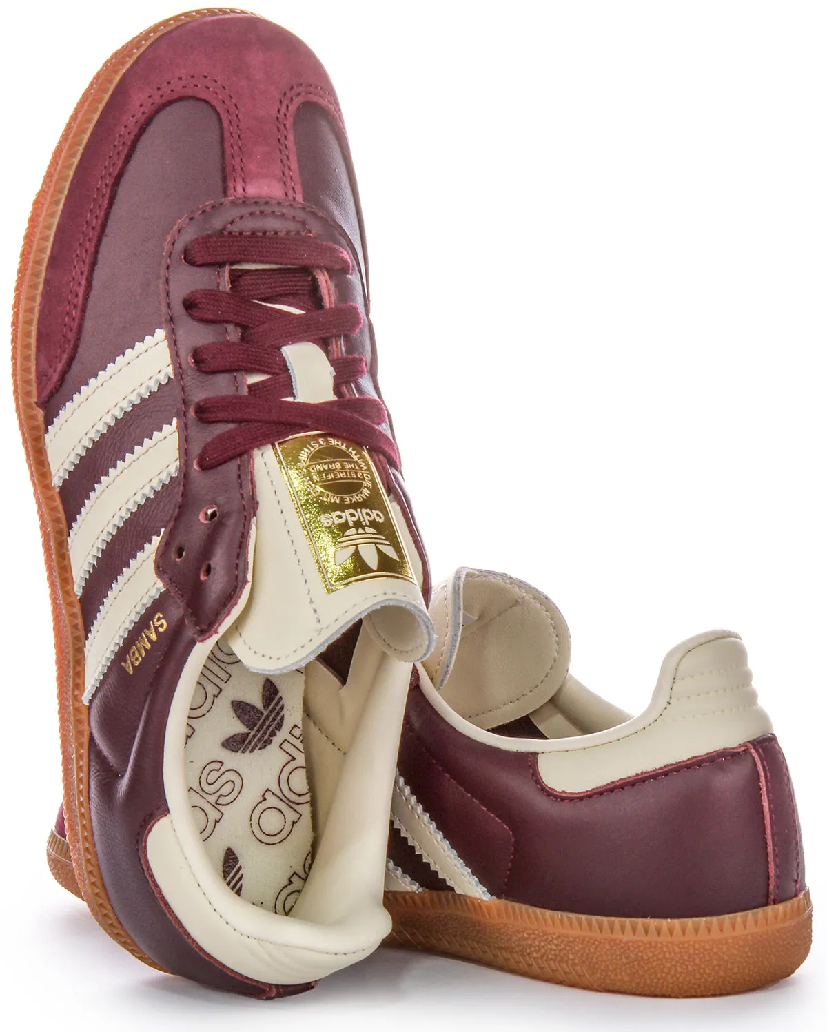 Adidas Samba OG In Maroon Shoes Adidas