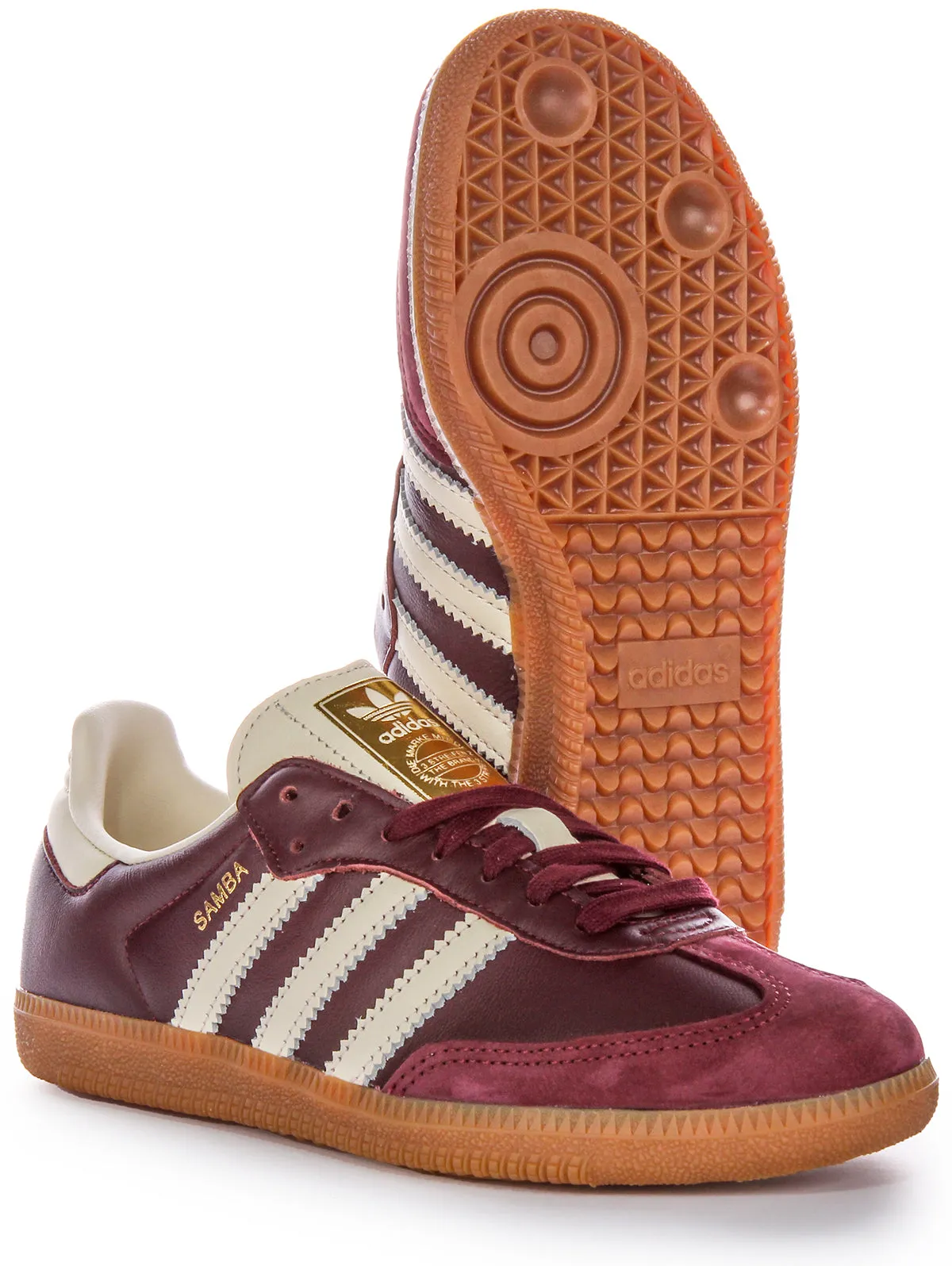 Adidas Samba OG In Maroon Shoes Adidas