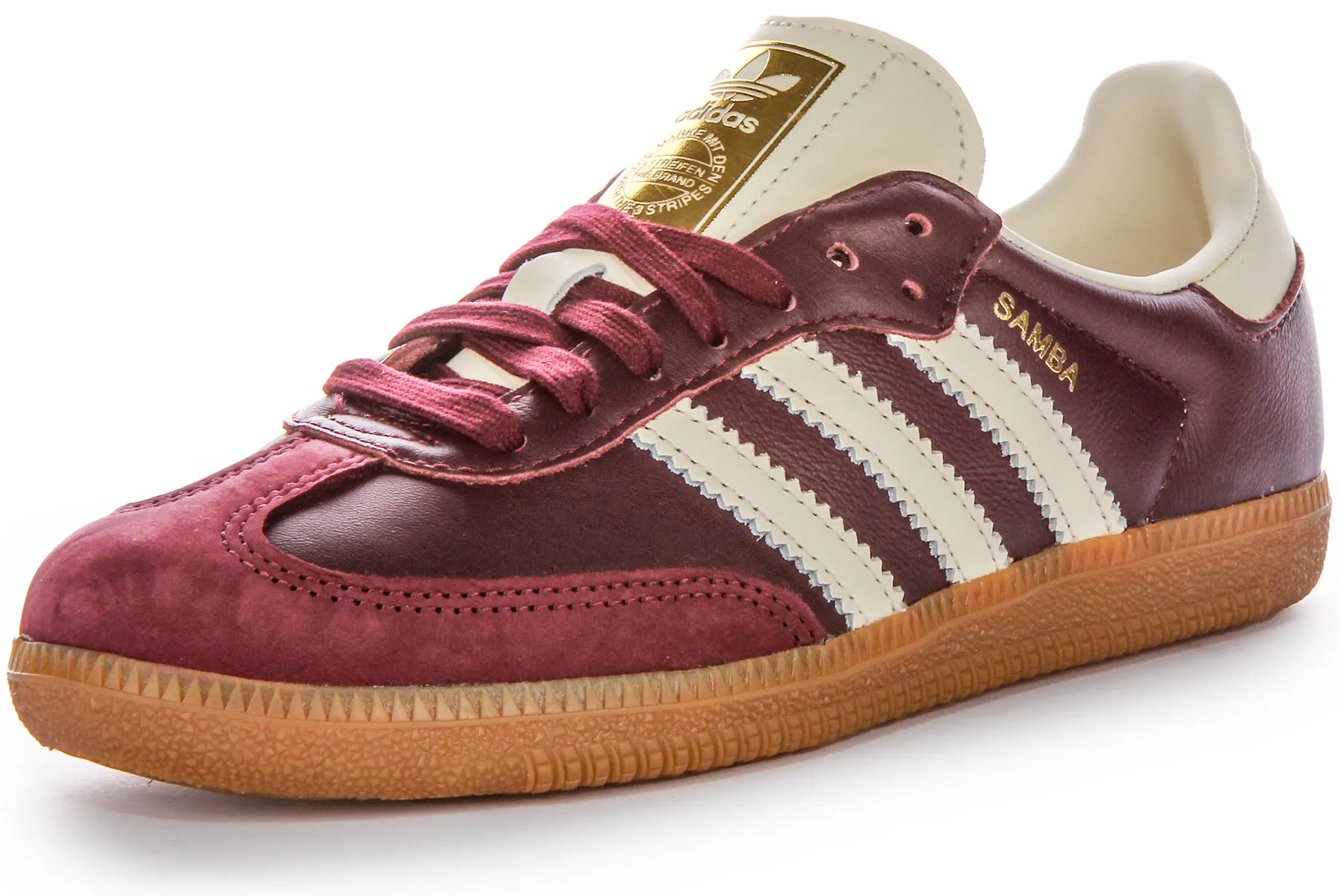 Adidas Samba OG In Maroon Shoes Adidas