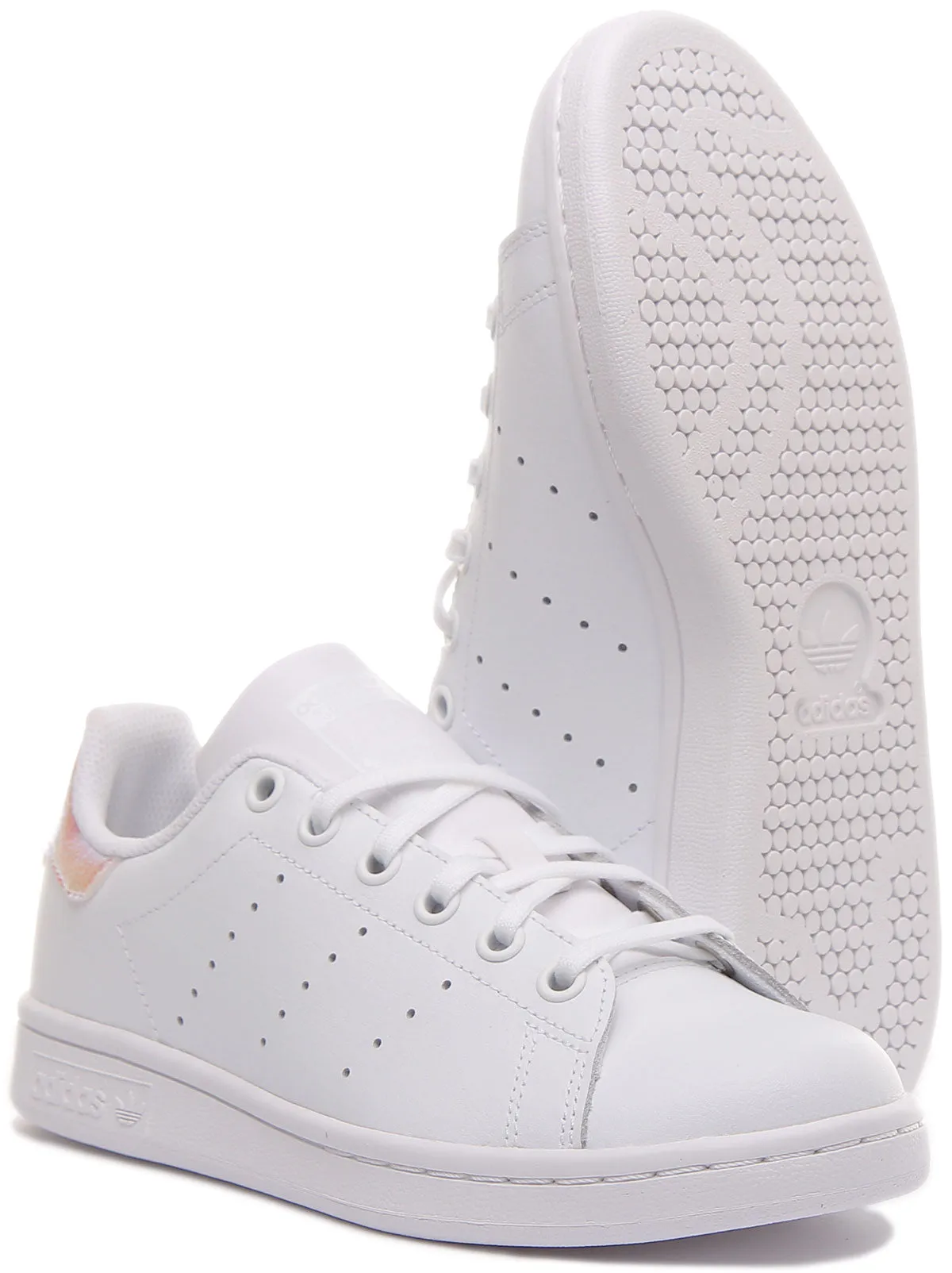 Adidas Stan Smith In White Pink For Juniors Shoes Adidas
