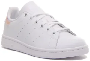 Adidas Stan Smith In White Pink For Juniors Shoes Adidas