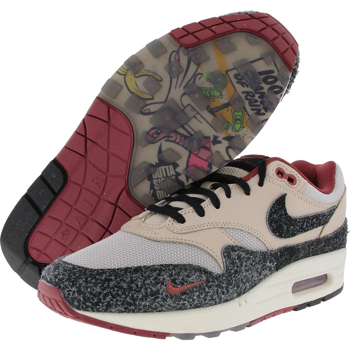 Air Max 1 PRM Mens Lace-Up Casual And Fashion Sneakers