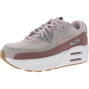 Air Max 90 LV8 Womens Lace-Up Manmade Casual And Fashion Sneakers