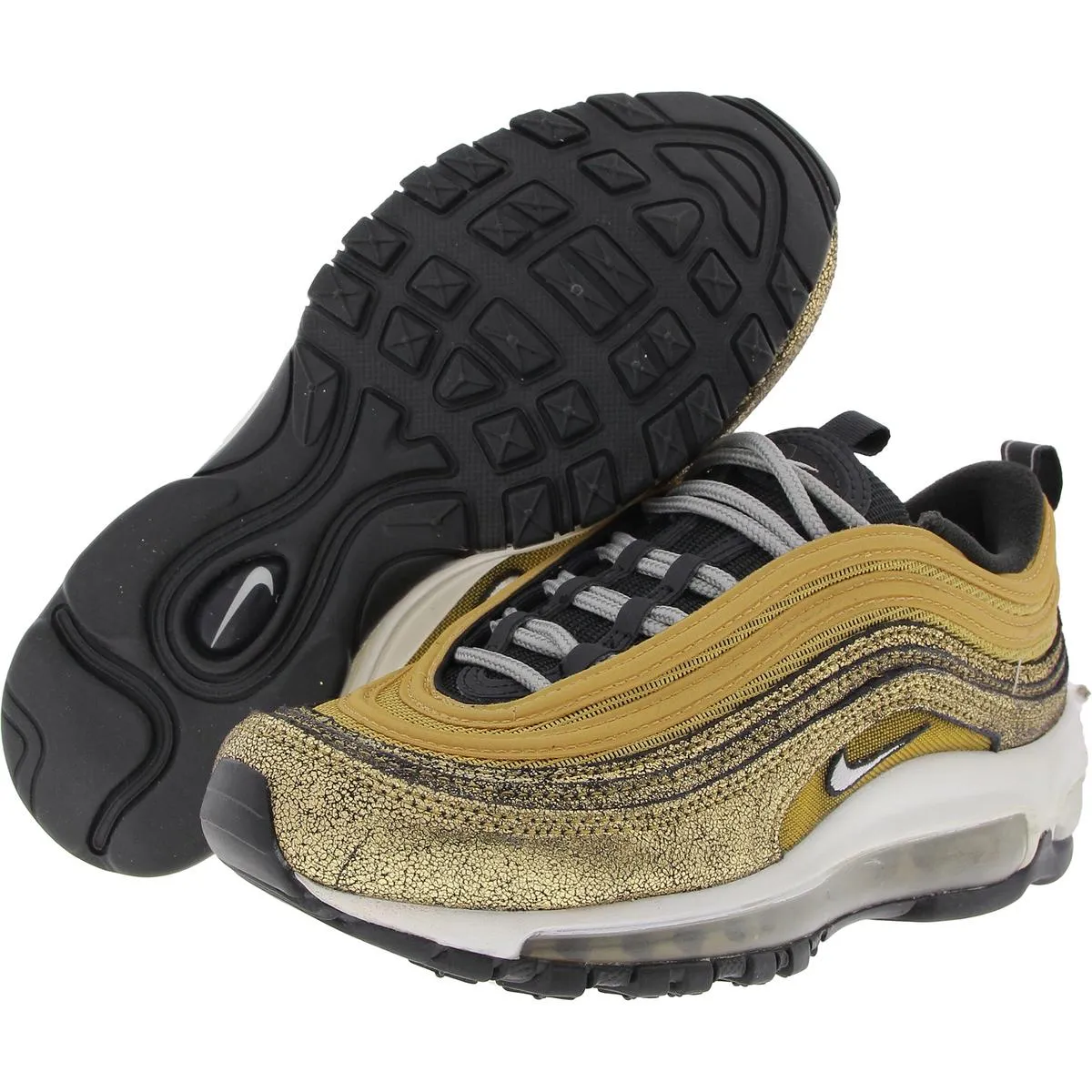 Air Max 97 Womens Metallic Manmade Running & Training Shoes