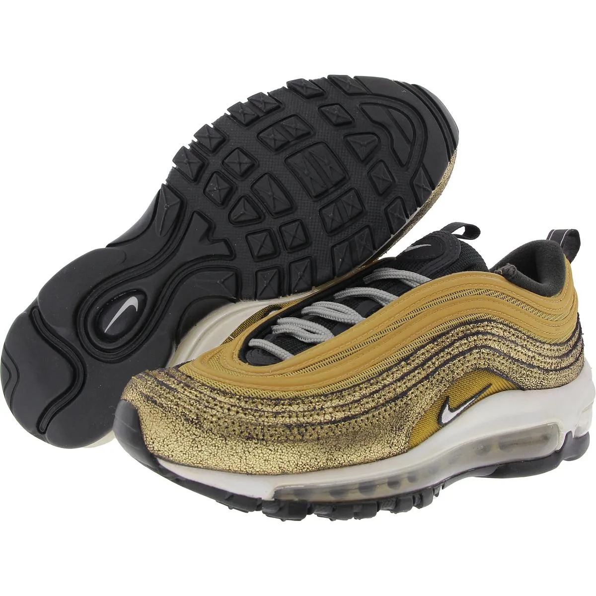 Air Max 97 Womens Metallic Manmade Running & Training Shoes