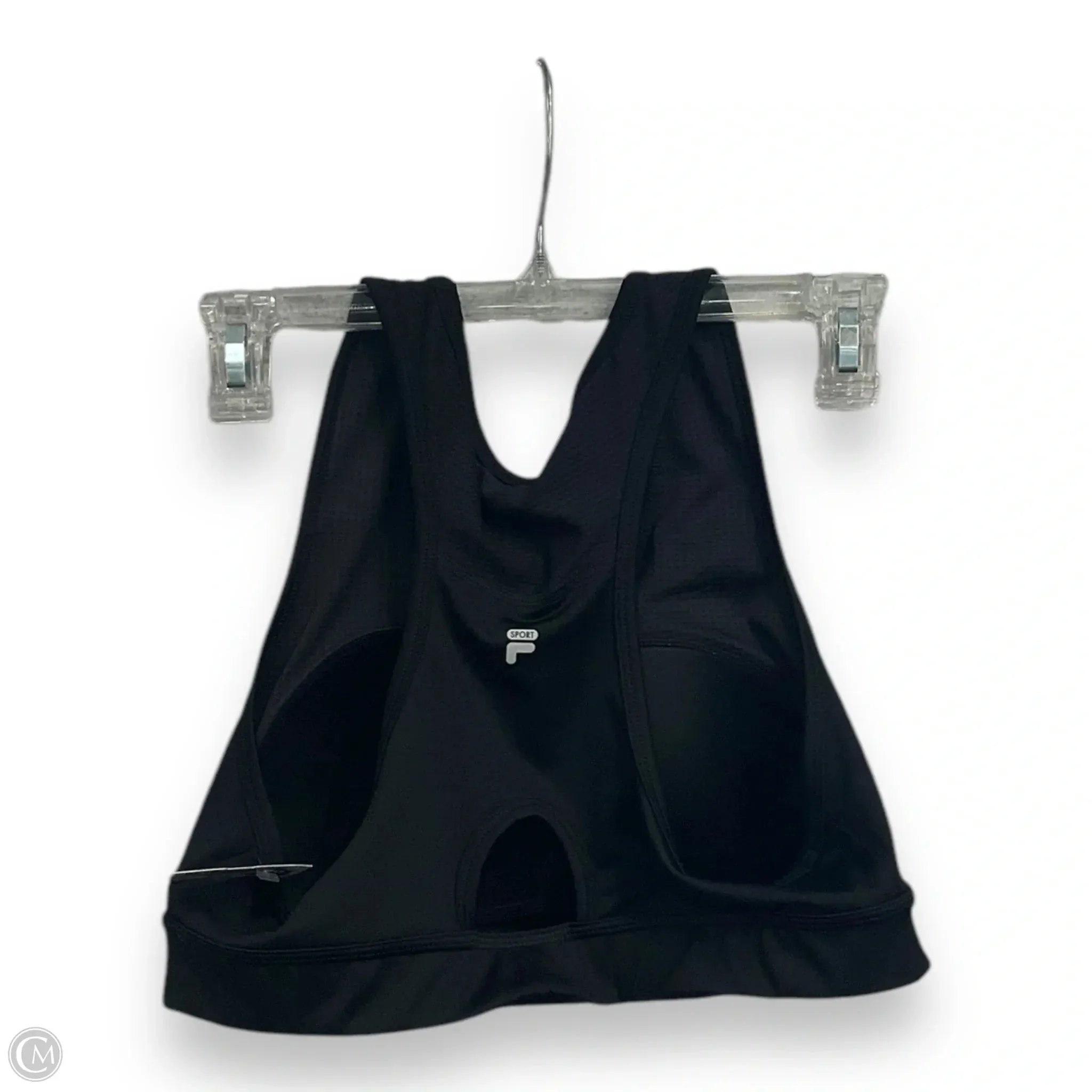 Athletic Bra By Fila In Black, Size: Xxl