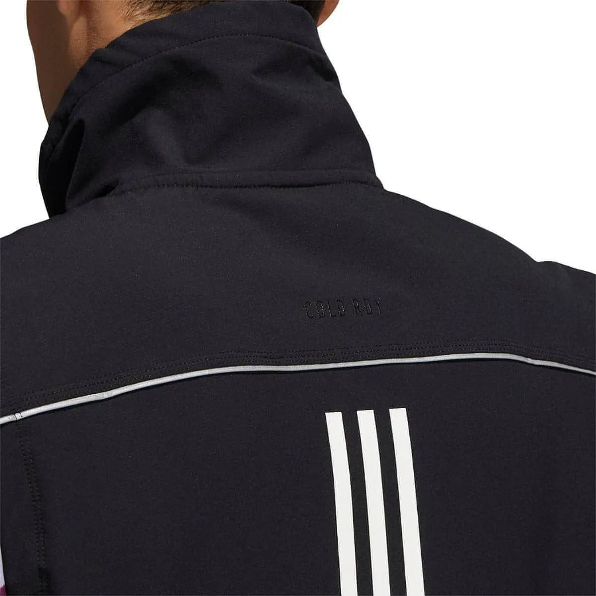 Clothing Adidas  Men adidas Cold.RDY Soft Shell Half Zip Mens Running Gilet - Black