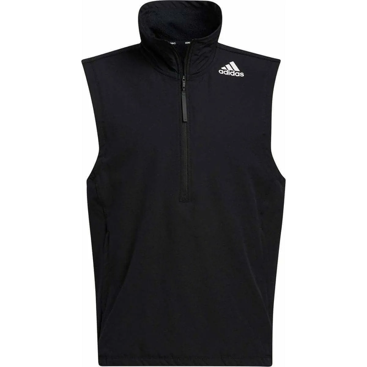 Clothing Adidas  Men adidas Cold.RDY Soft Shell Half Zip Mens Running Gilet - Black