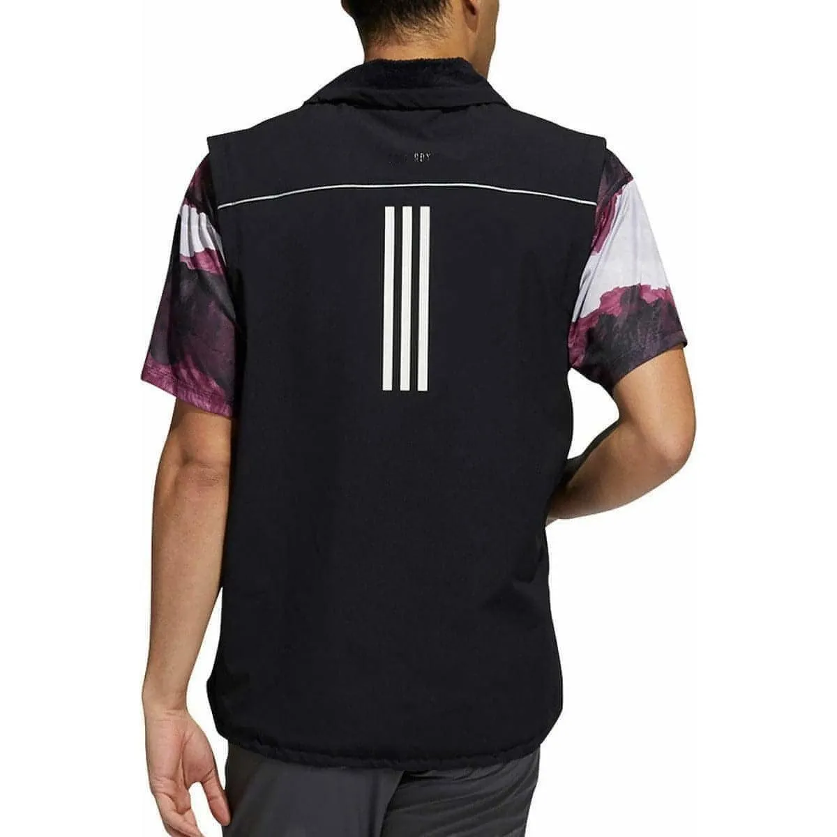 Clothing Adidas  Men adidas Cold.RDY Soft Shell Half Zip Mens Running Gilet - Black