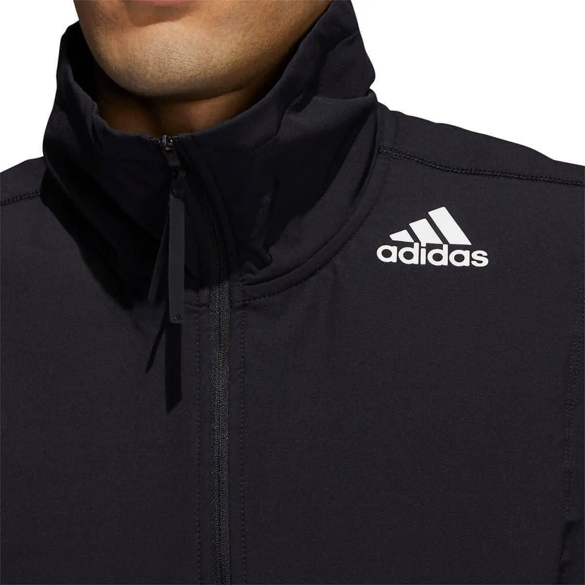 Clothing Adidas  Men adidas Cold.RDY Soft Shell Half Zip Mens Running Gilet - Black
