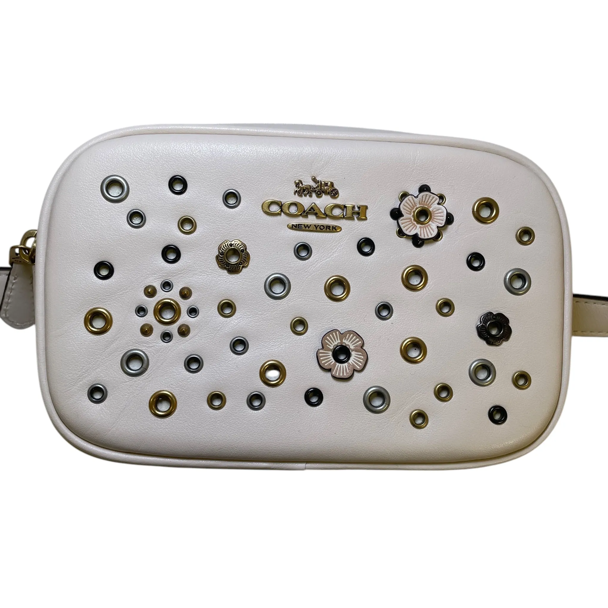 Coach Bags Belt Bag Designer By Coach In Cream, Size:Small