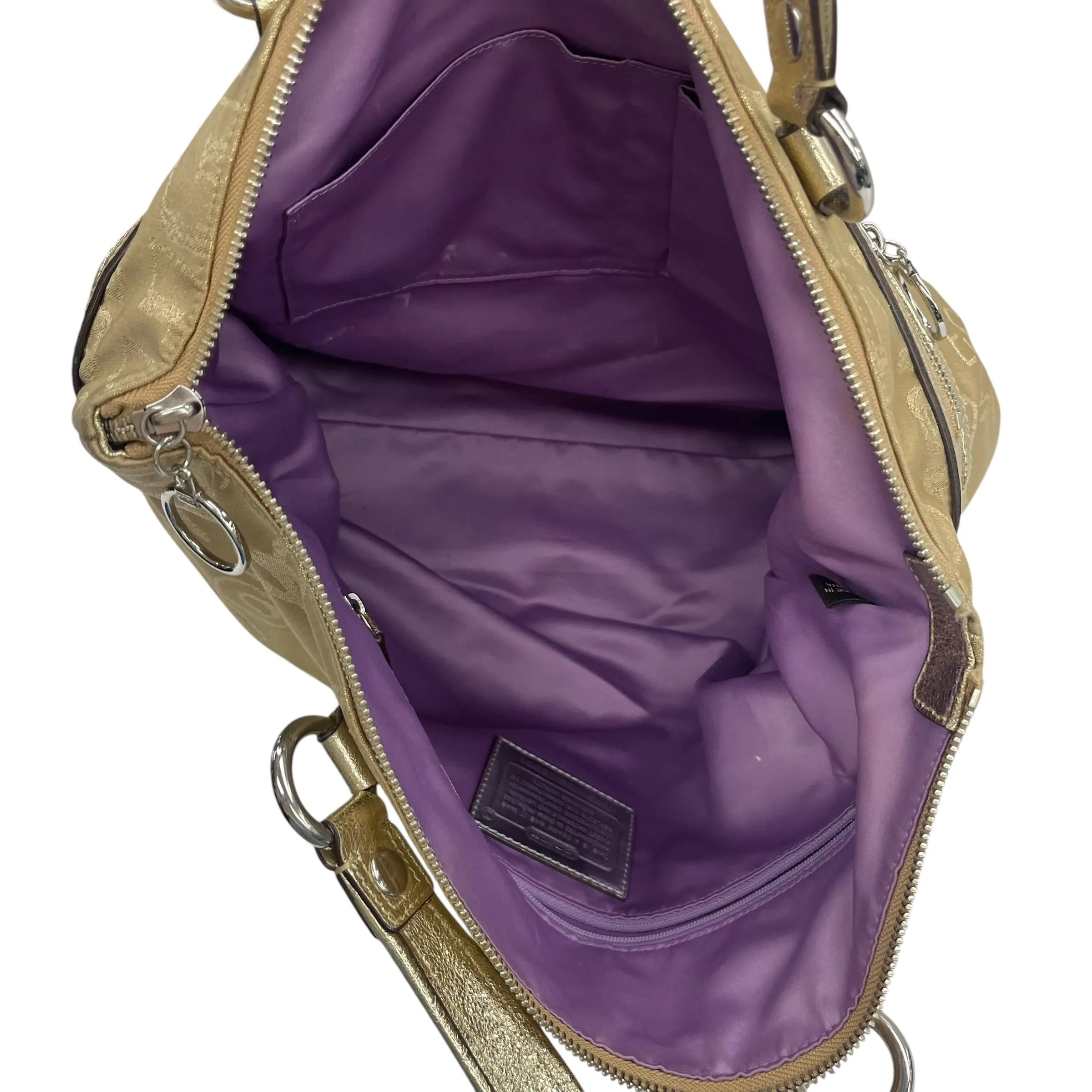 Coach Bags Handbag Designer By Coach In Gold, Size:Large