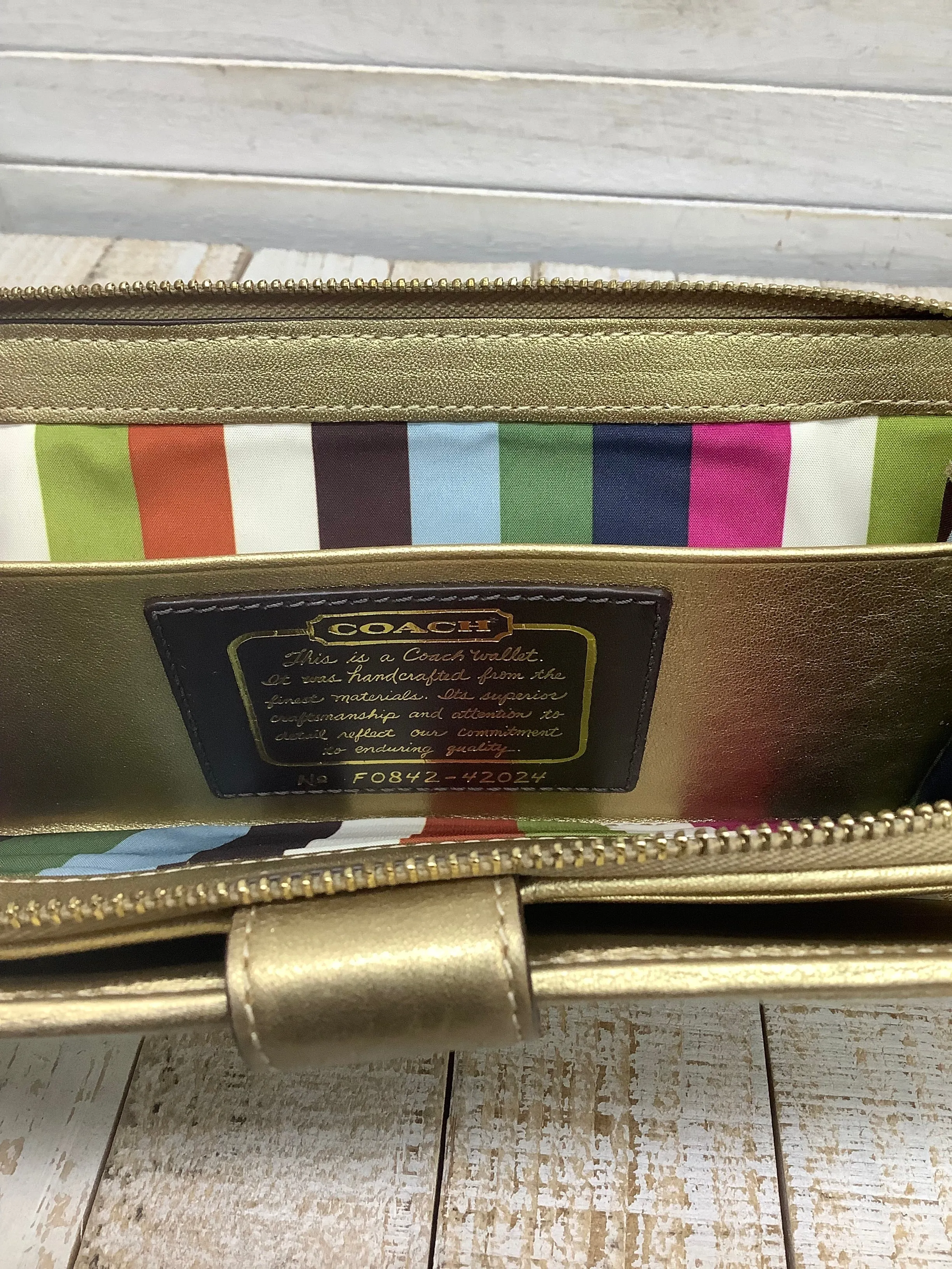 Coach Bags Wallet Designer By Coach, Size Small