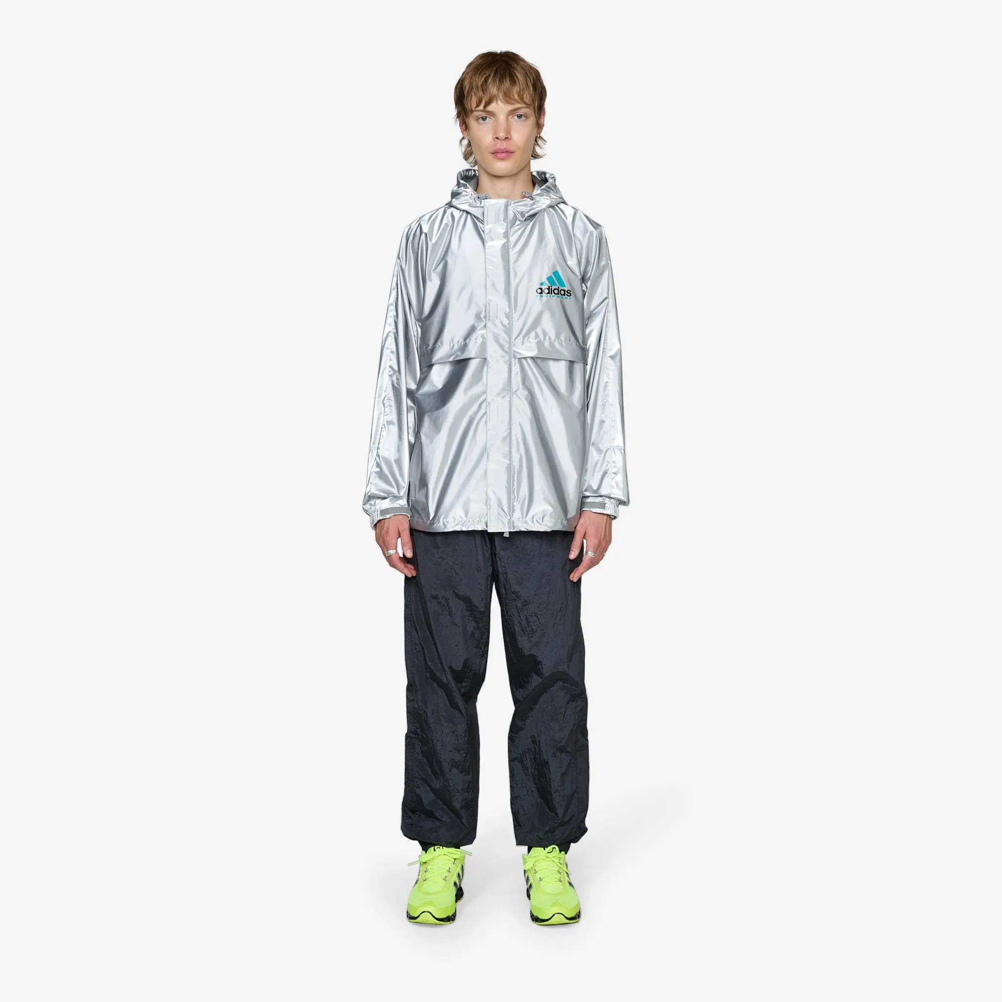 EQT Metallic Windbreaker Silver Metallic adidas Clothing