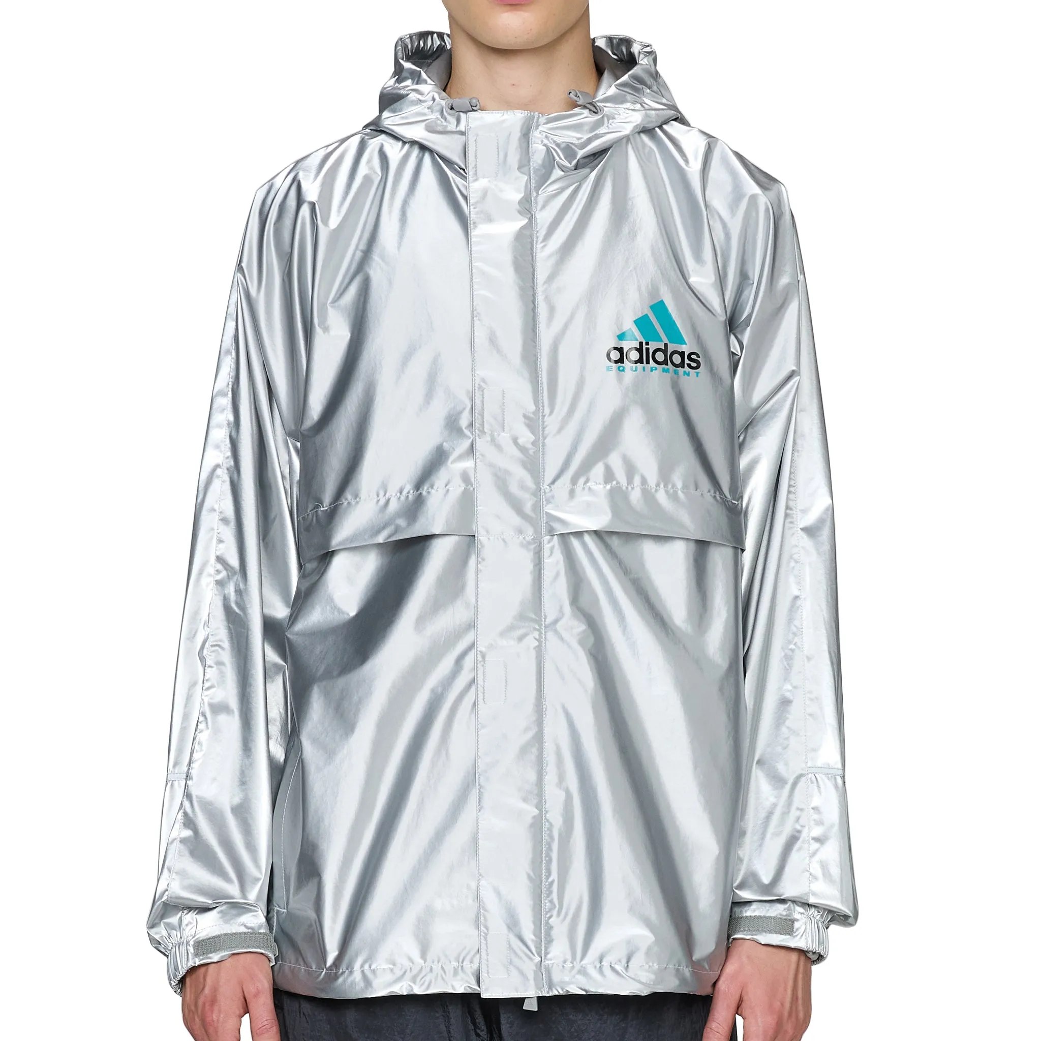EQT Metallic Windbreaker Silver Metallic adidas Clothing