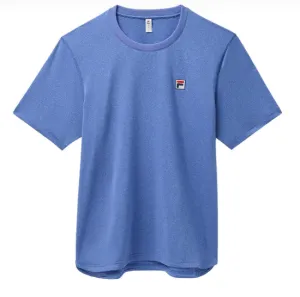 Fila Men's Scallop Hem Crew - Dazzling Blue Heather Clothing Fila Men