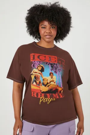 Forever 21 Plus Women's Ice T Graphic T-Shirt Brown/Multi Forever 21