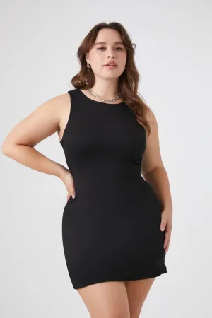 Forever 21 Plus Women's Sleeveless Bodycon Mini Dress Black Forever 21
