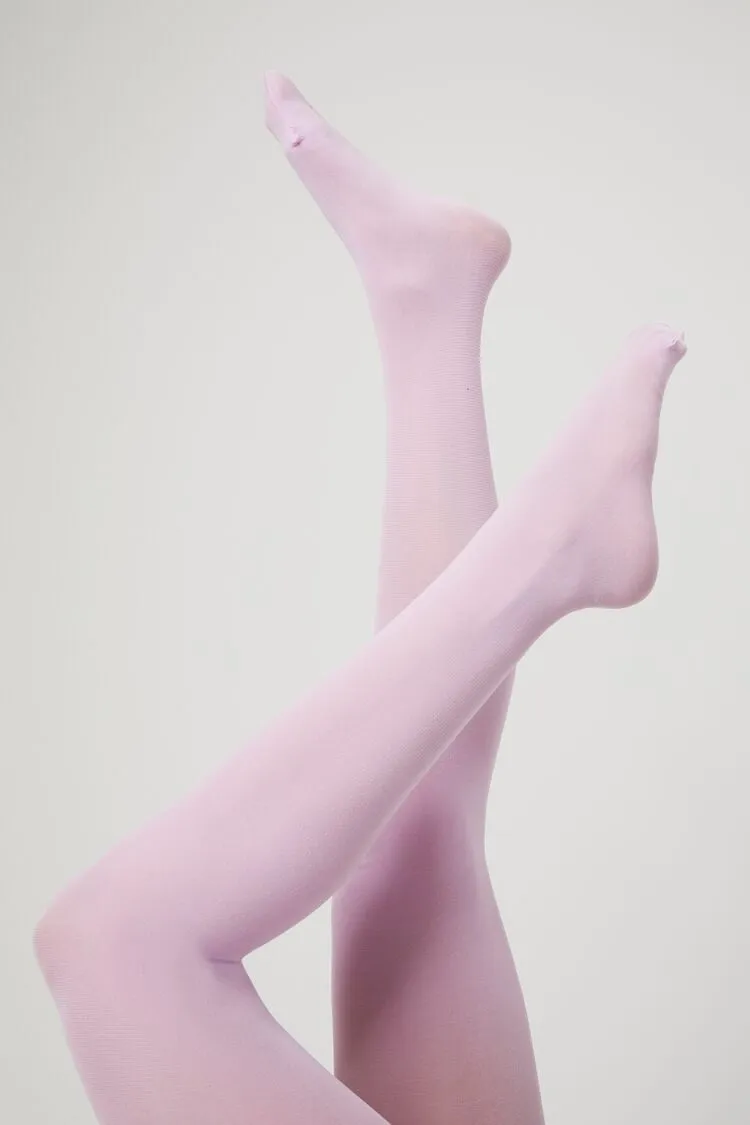 Forever 21 Women's Opaque Solid Tights Lilac Forever 21