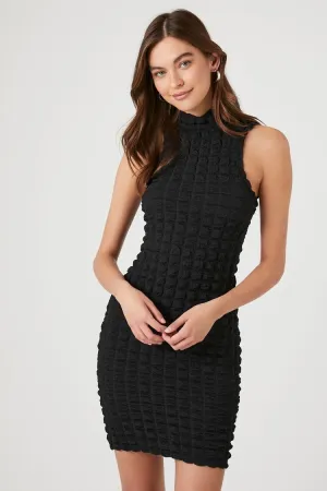 Forever 21 Women's Quilted Bodycon Mini Dress Black Forever 21