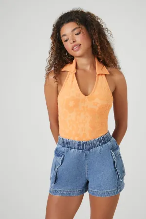 Forever 21 Women's Retro High-Rise Denim Shorts Medium Denim Forever 21