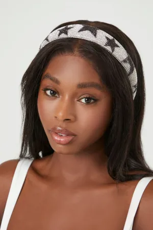 Forever 21 Women's Rhinestone Star Headband Silver Forever 21