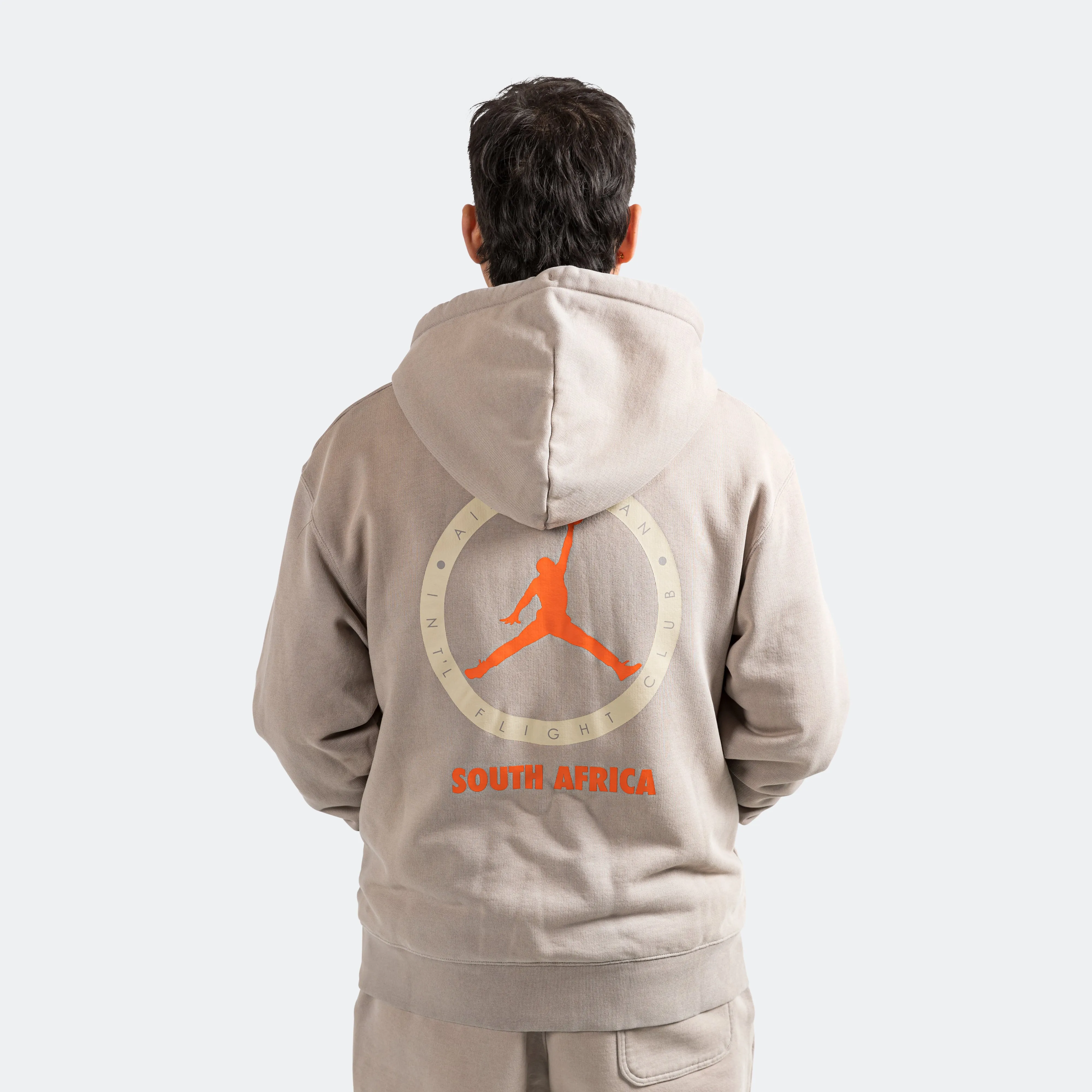 International Flight Club Hoodie × Shelflife - Enigma Stone/Total Orange