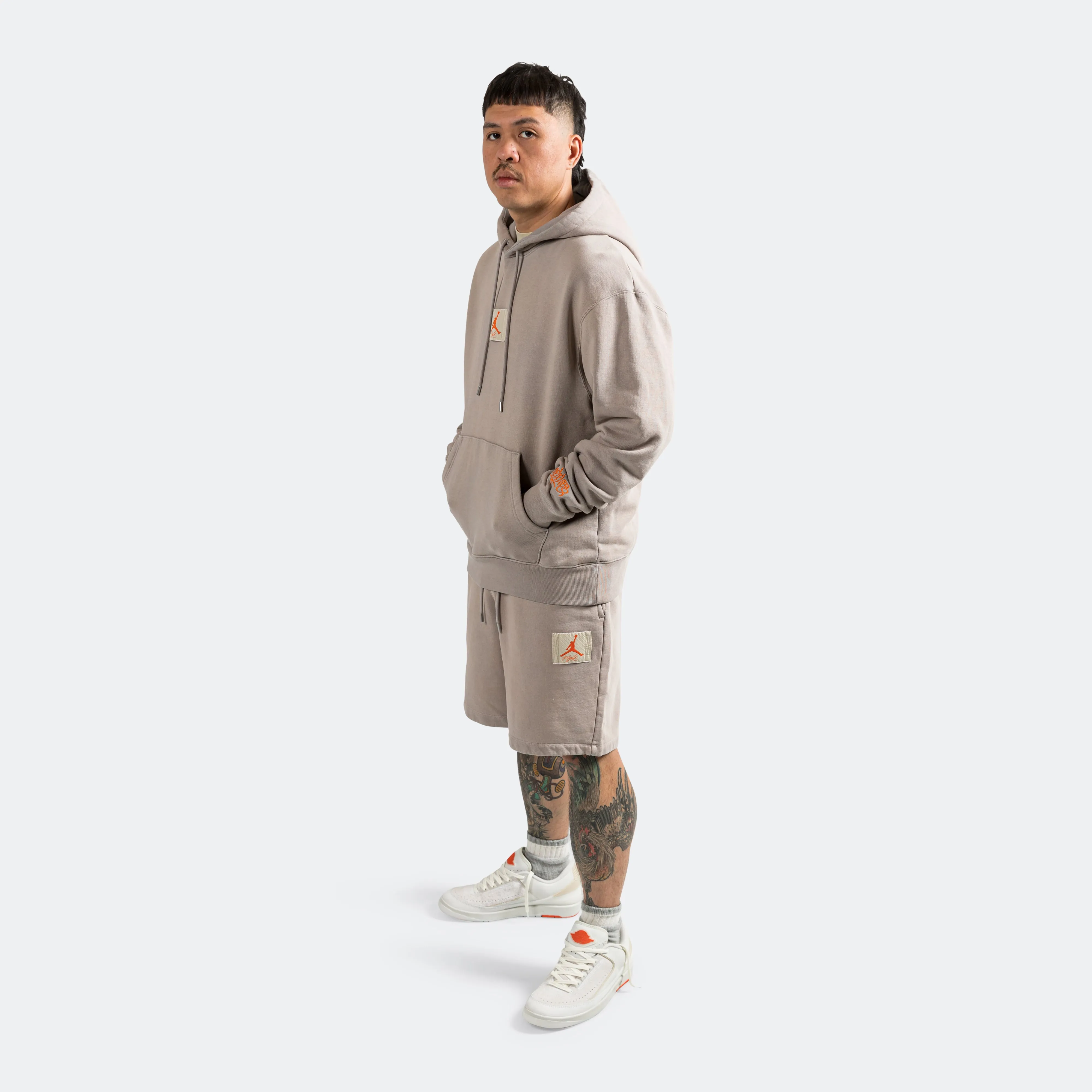 International Flight Club Hoodie × Shelflife - Enigma Stone/Total Orange