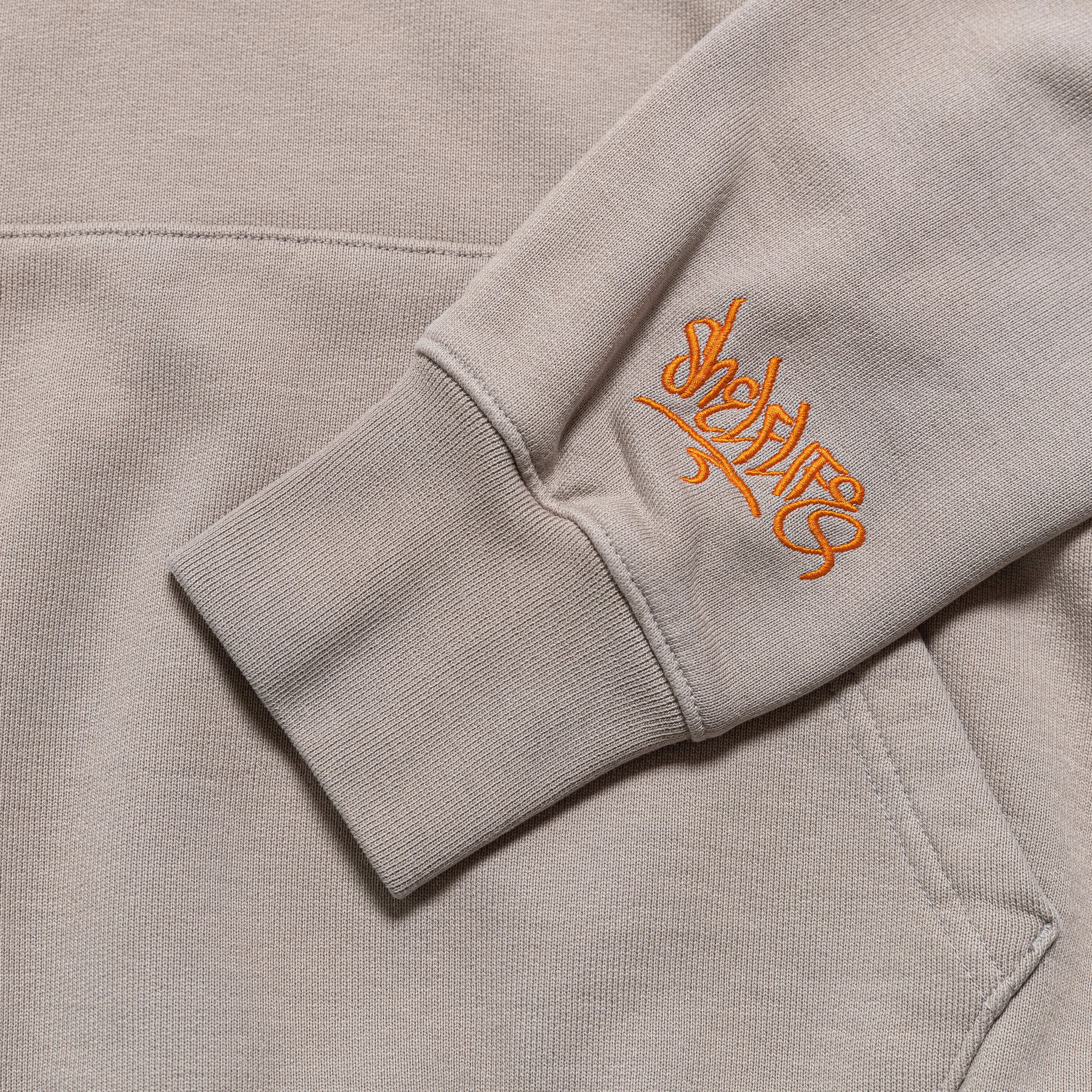 International Flight Club Hoodie × Shelflife - Enigma Stone/Total Orange