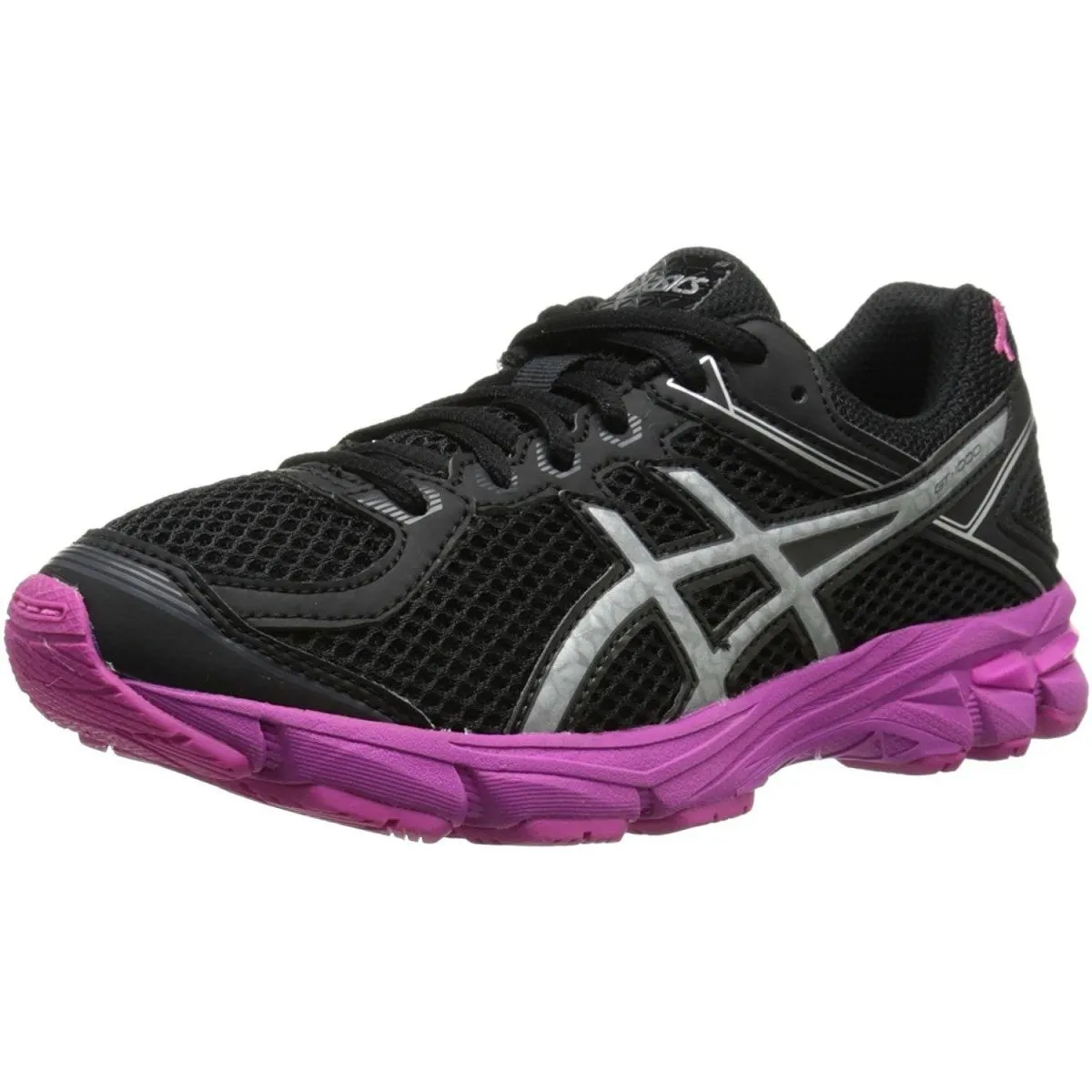 Kid's Asics GT-1000 4 GS PR (Black/Silver/Pink Ribbon)