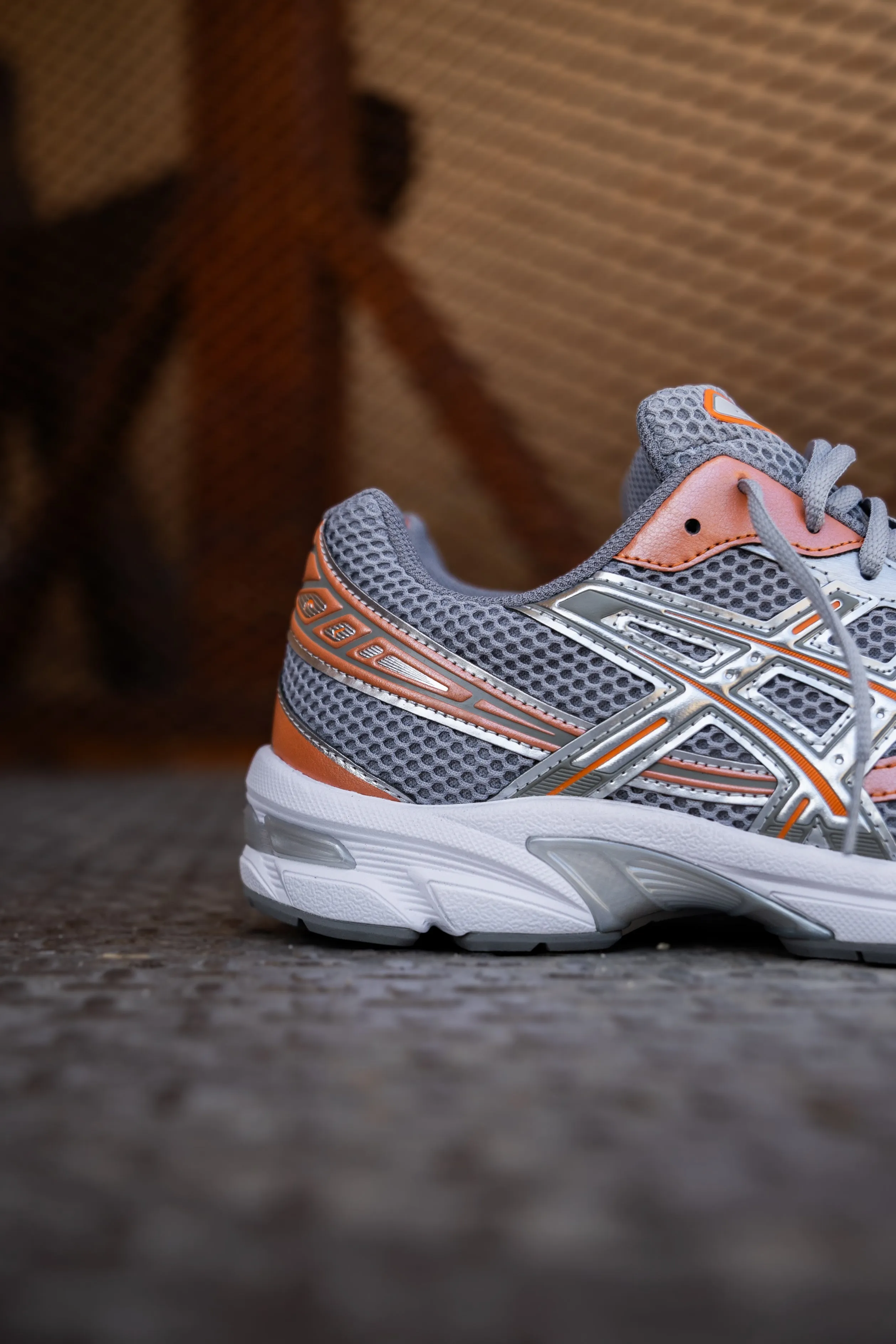 Mens Asics Gel-1130 (Cement Grey/Rust Orange)