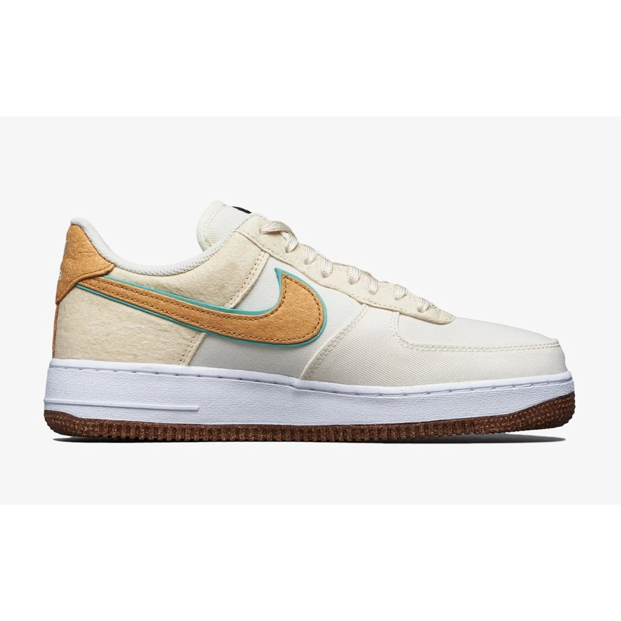 Nike Air Force 1 '07 Premium Coconut Milk/Metallic Gold  CZ1631-100 Men's