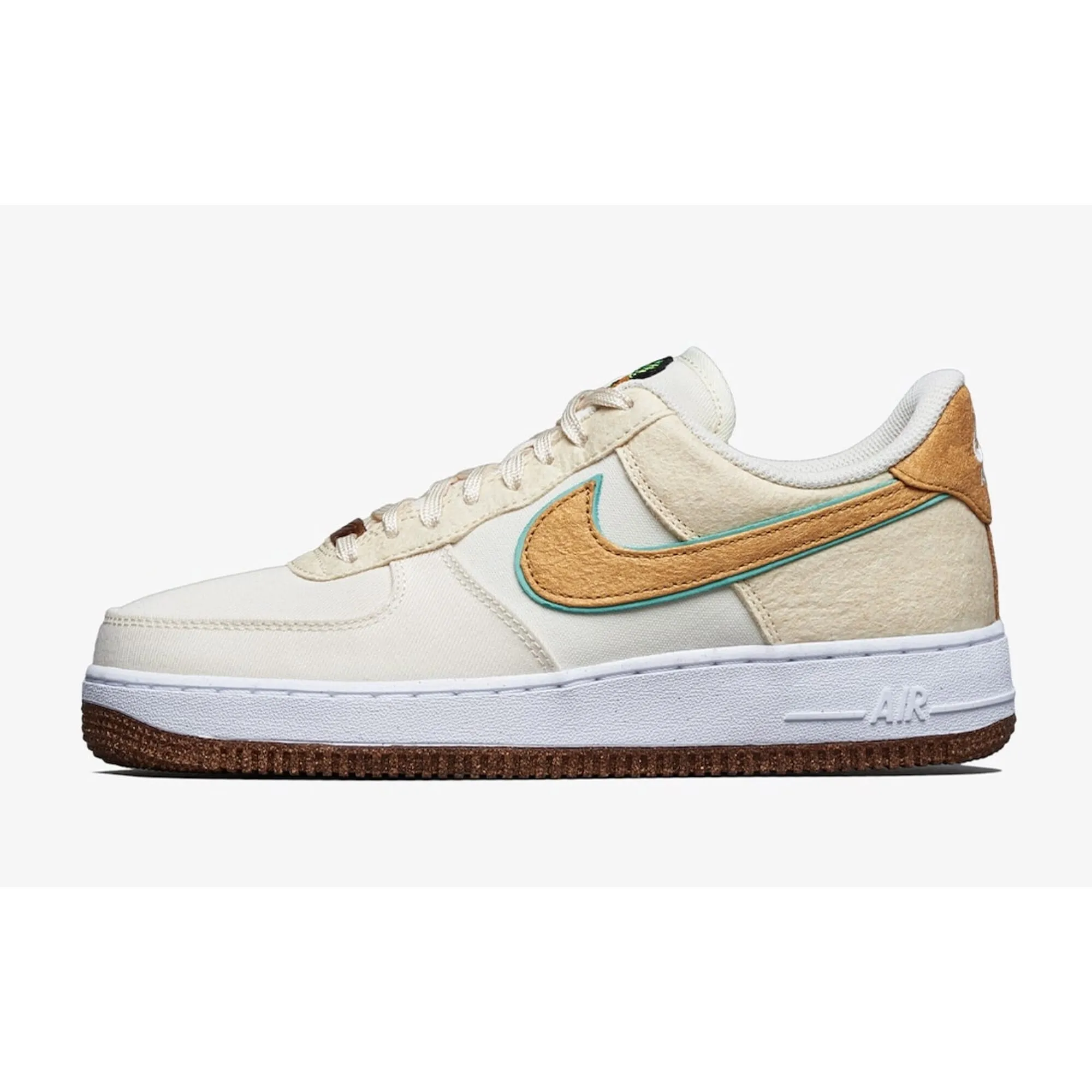 Nike Air Force 1 '07 Premium Coconut Milk/Metallic Gold  CZ1631-100 Men's