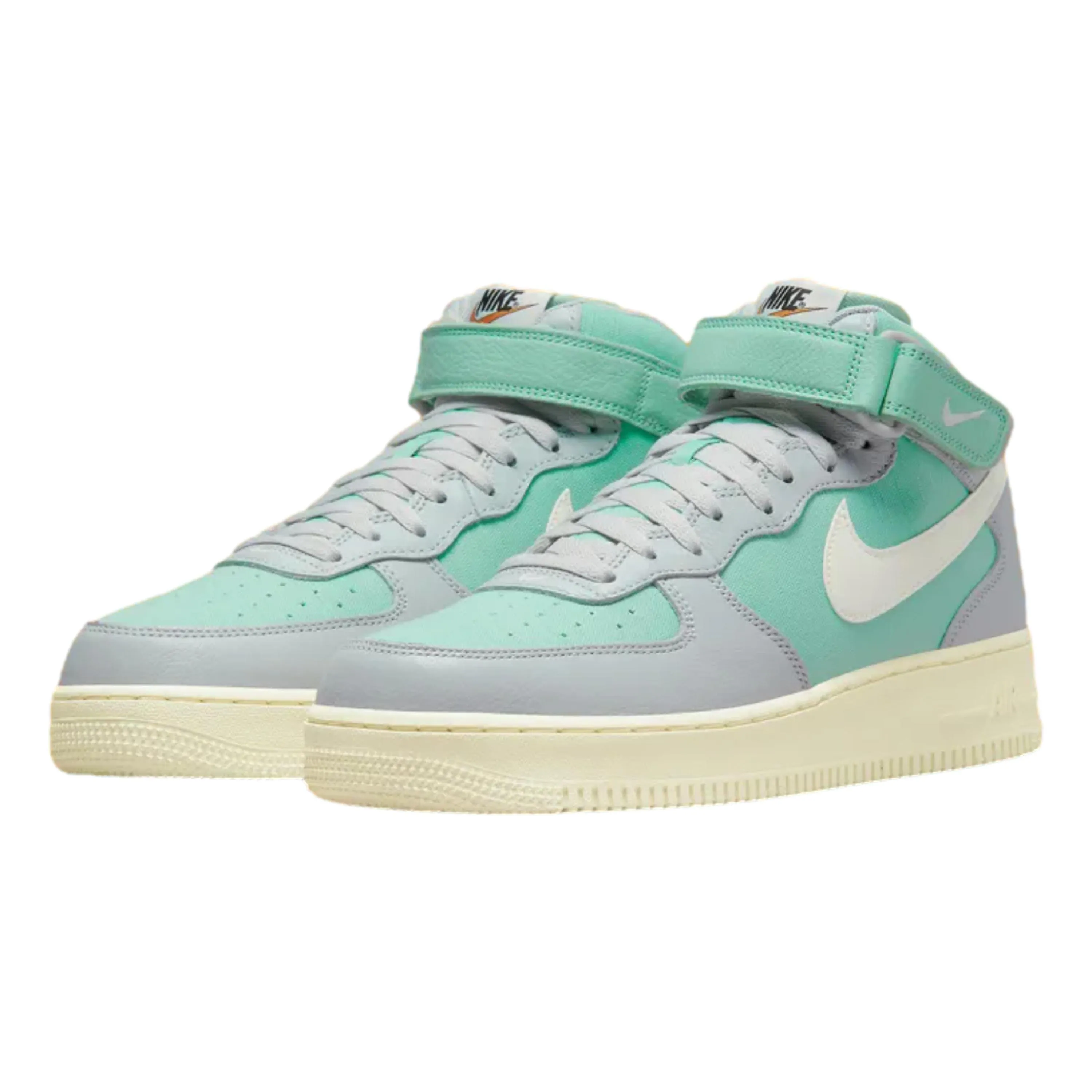 Nike Air Force 1 Mid '07 LX Grey Fog/Sail-Enamel Green  DQ8766-002 Men's