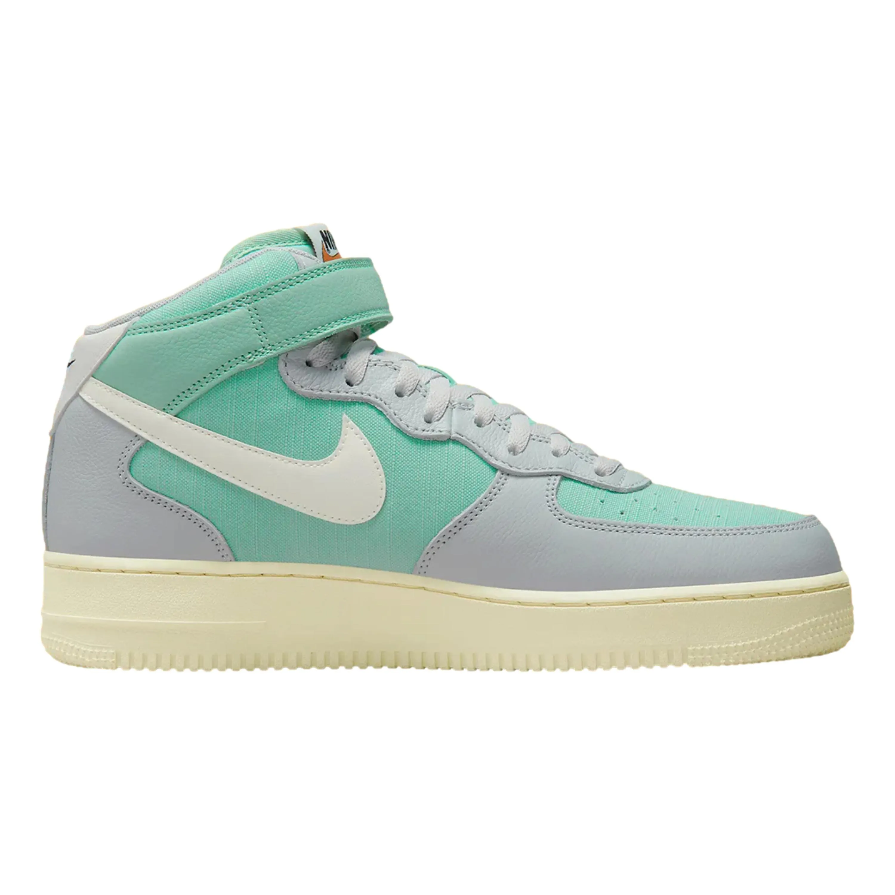 Nike Air Force 1 Mid '07 LX Grey Fog/Sail-Enamel Green  DQ8766-002 Men's