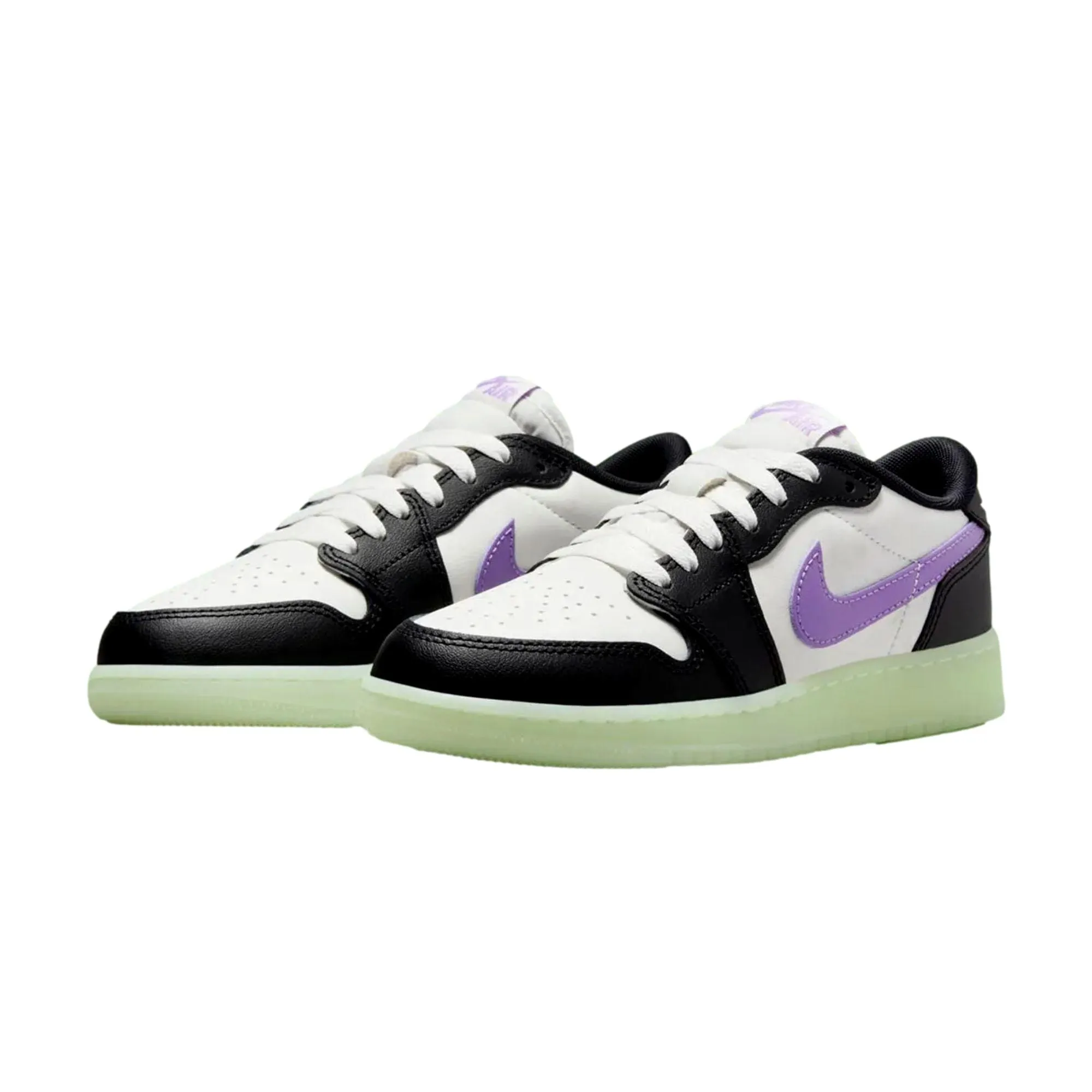 Nike Air Jordan 1 Retro Low OG Black/Black Raspberry  HF0410-001 Grade-School