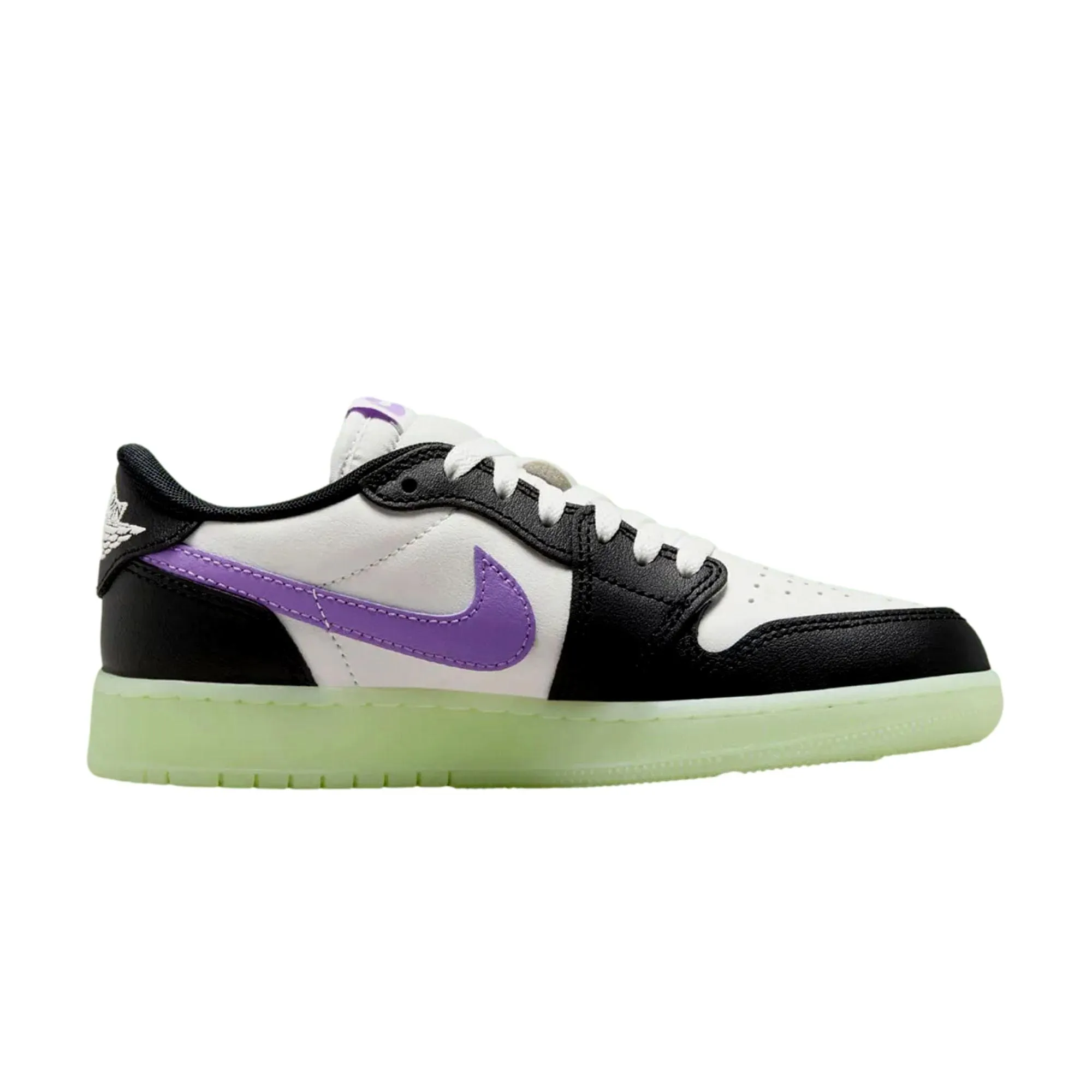 Nike Air Jordan 1 Retro Low OG Black/Black Raspberry  HF0410-001 Grade-School