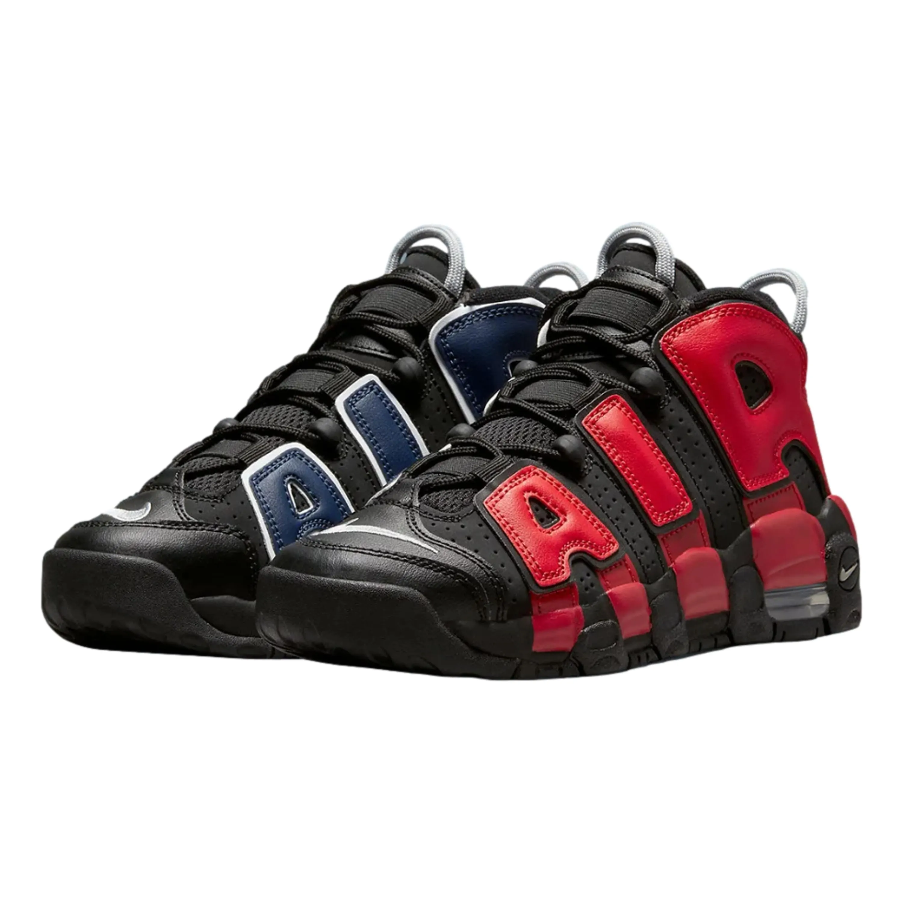 Nike Air More Uptempo Black/University Red  DM0017-001 Grade-School