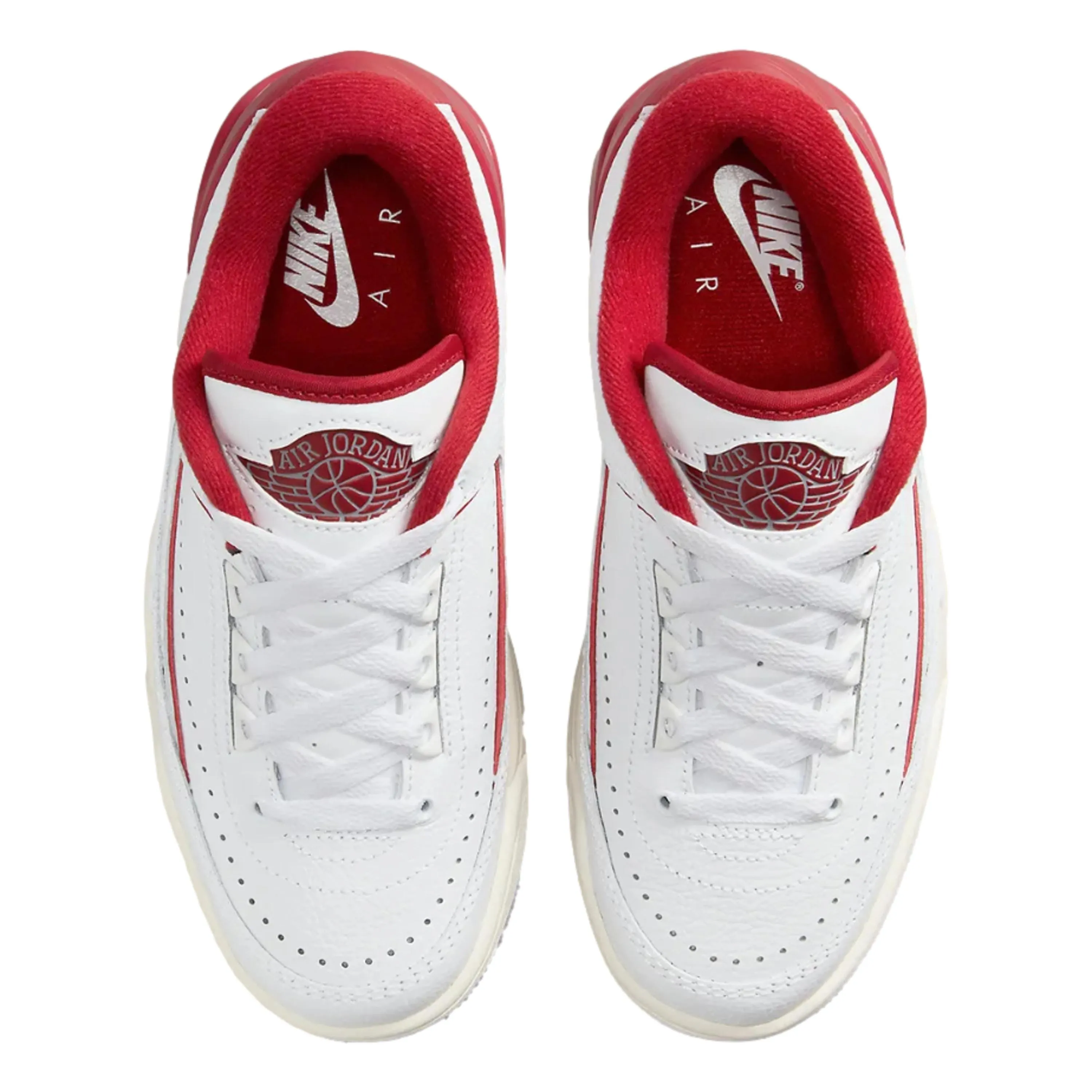 Nike Jordan 2/3 White/Varsity Red-Sail  FD0384-161 Grade-School