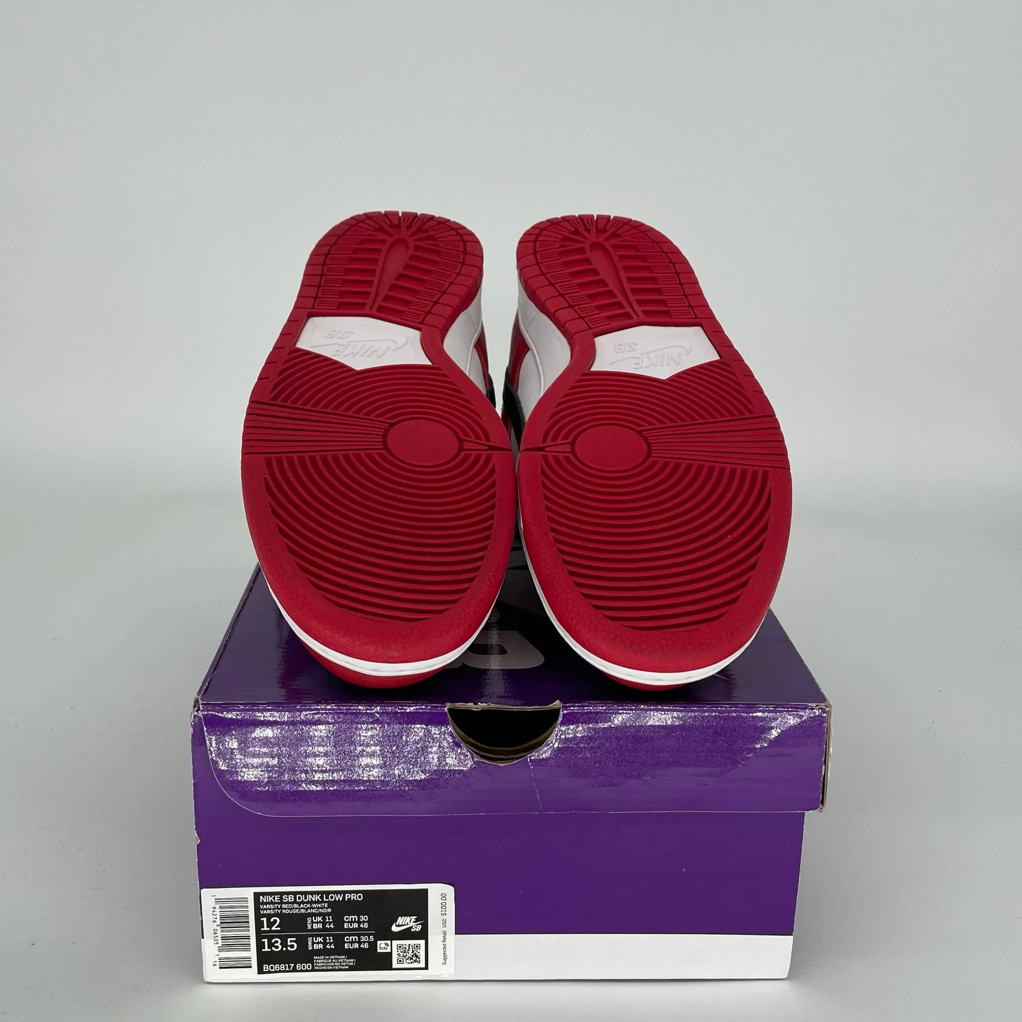 NIKE SB DUNK LOW J-PACK CHICAGO SIZE 12 BQ6817-600