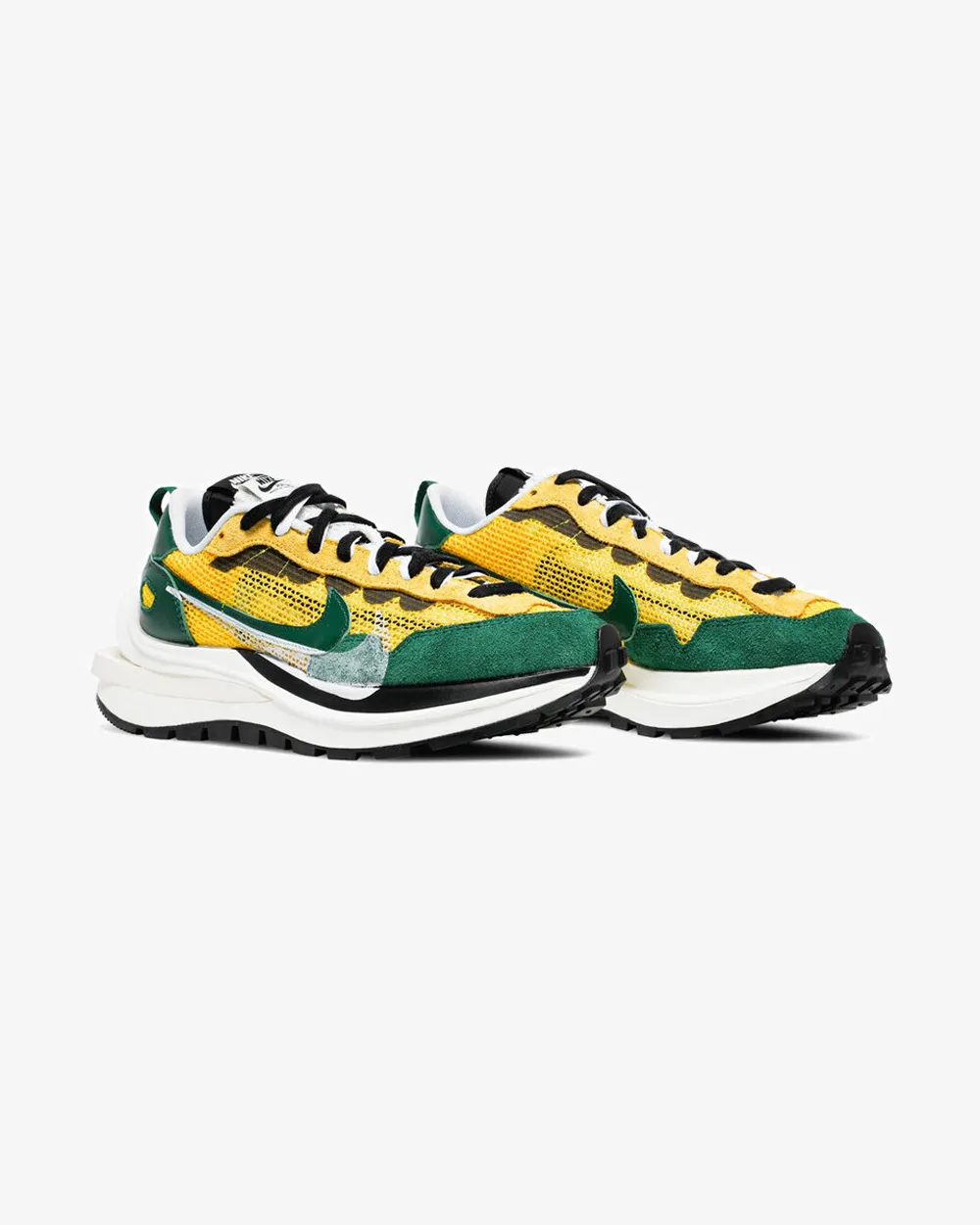 NIKE X SACAI VAPORWAFFLE TOUR YELLOW STADIUM GREEN