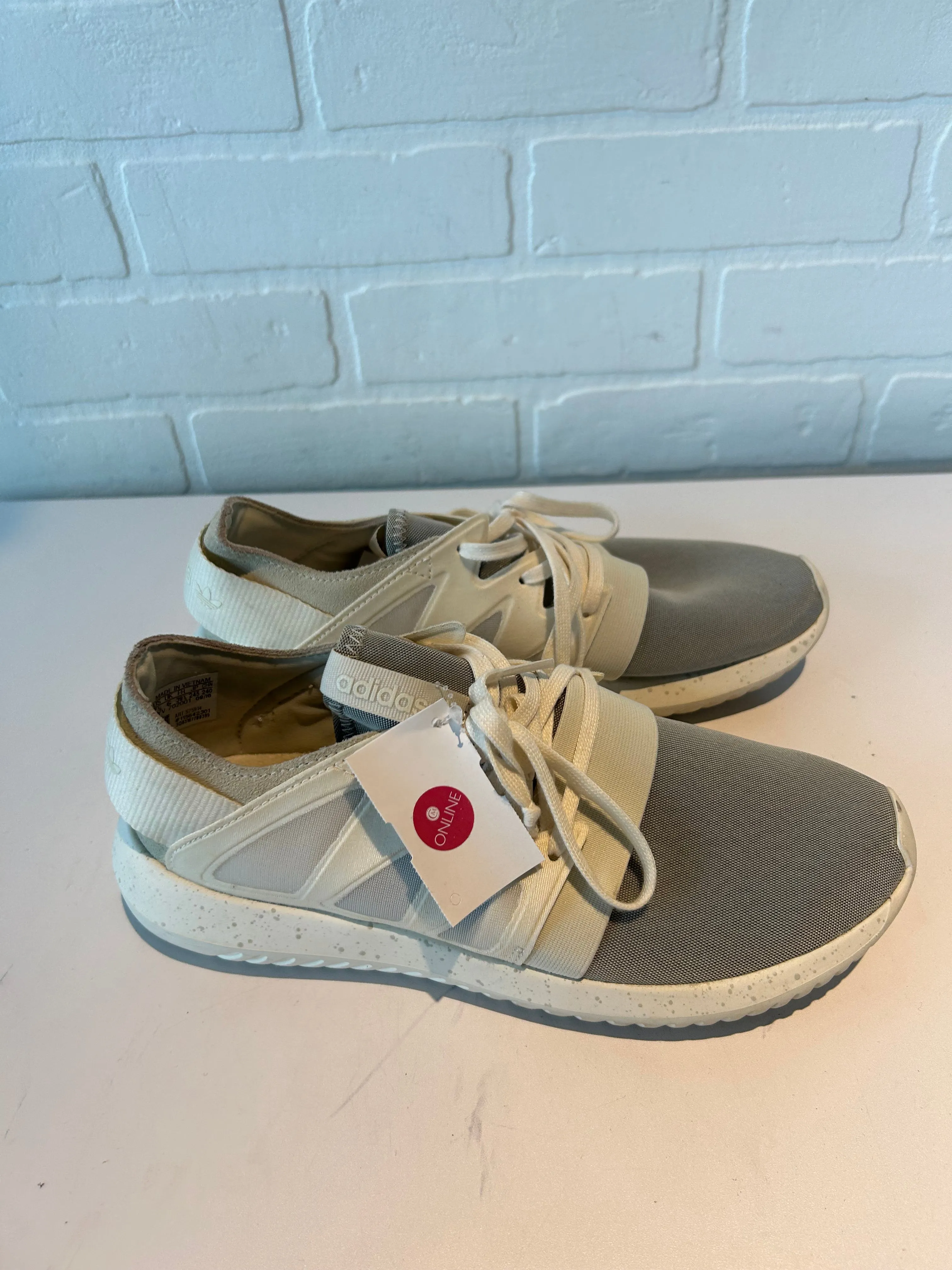 Shoes Athletic By Adidas In Cream & Grey, Size: 7.5 adidas