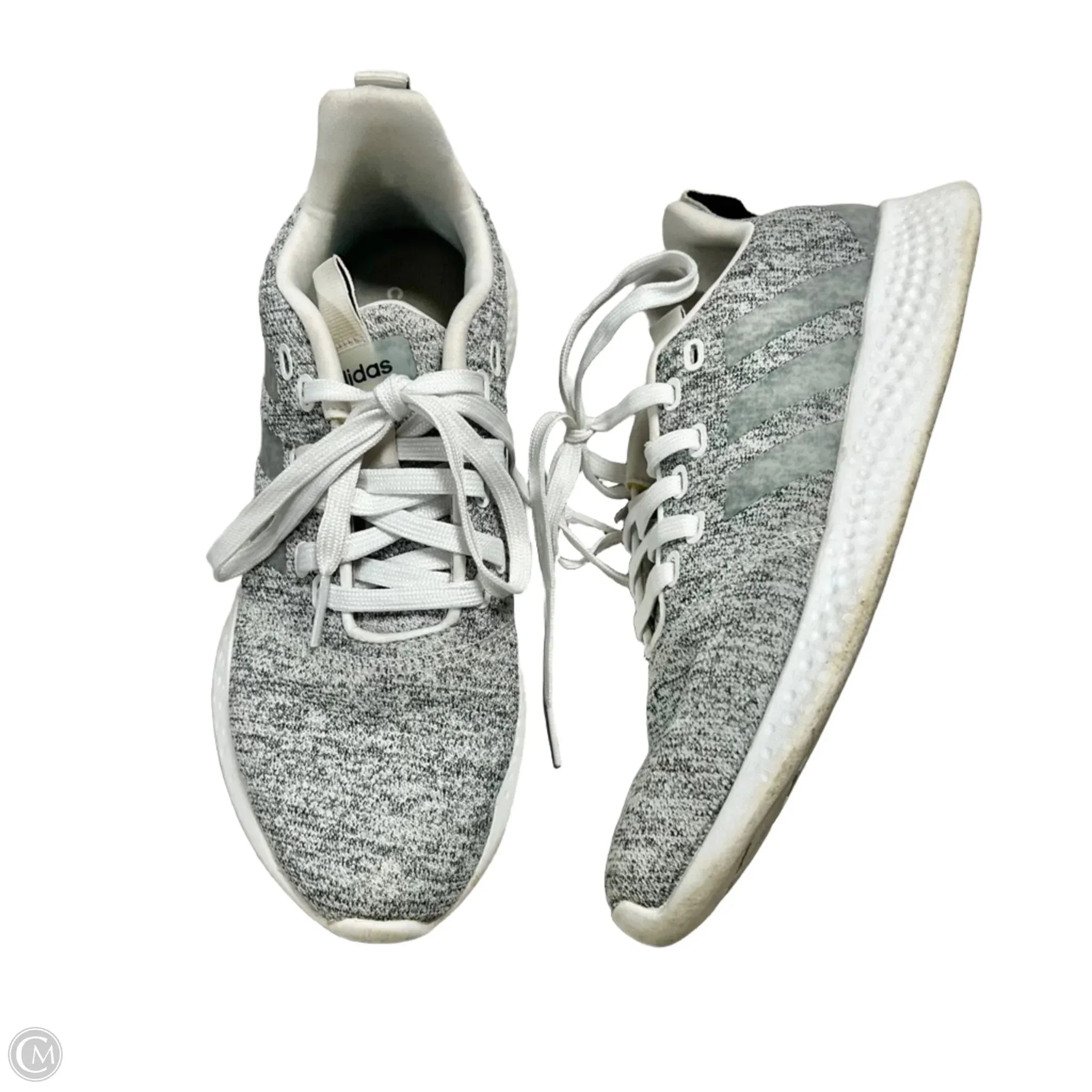 Shoes Athletic By Adidas In Grey & White, Size: 8 adidas