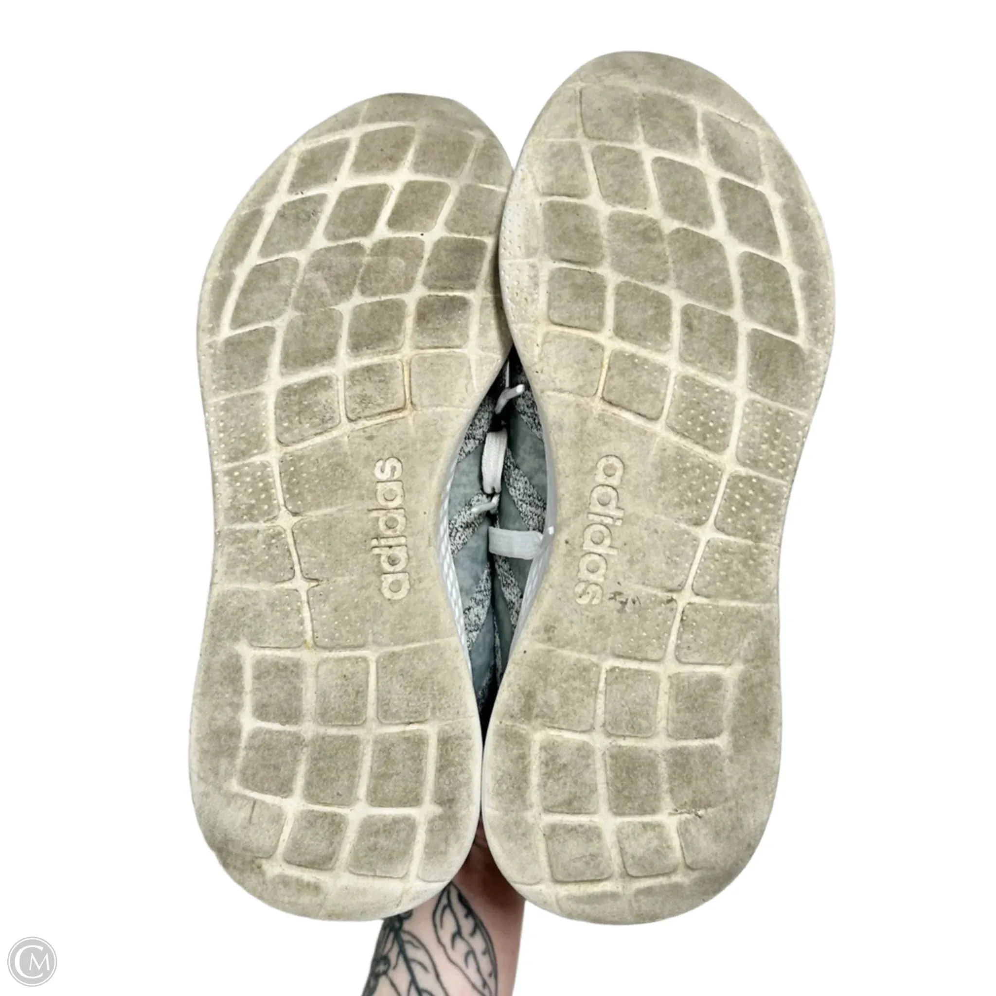 Shoes Athletic By Adidas In Grey & White, Size: 8 adidas